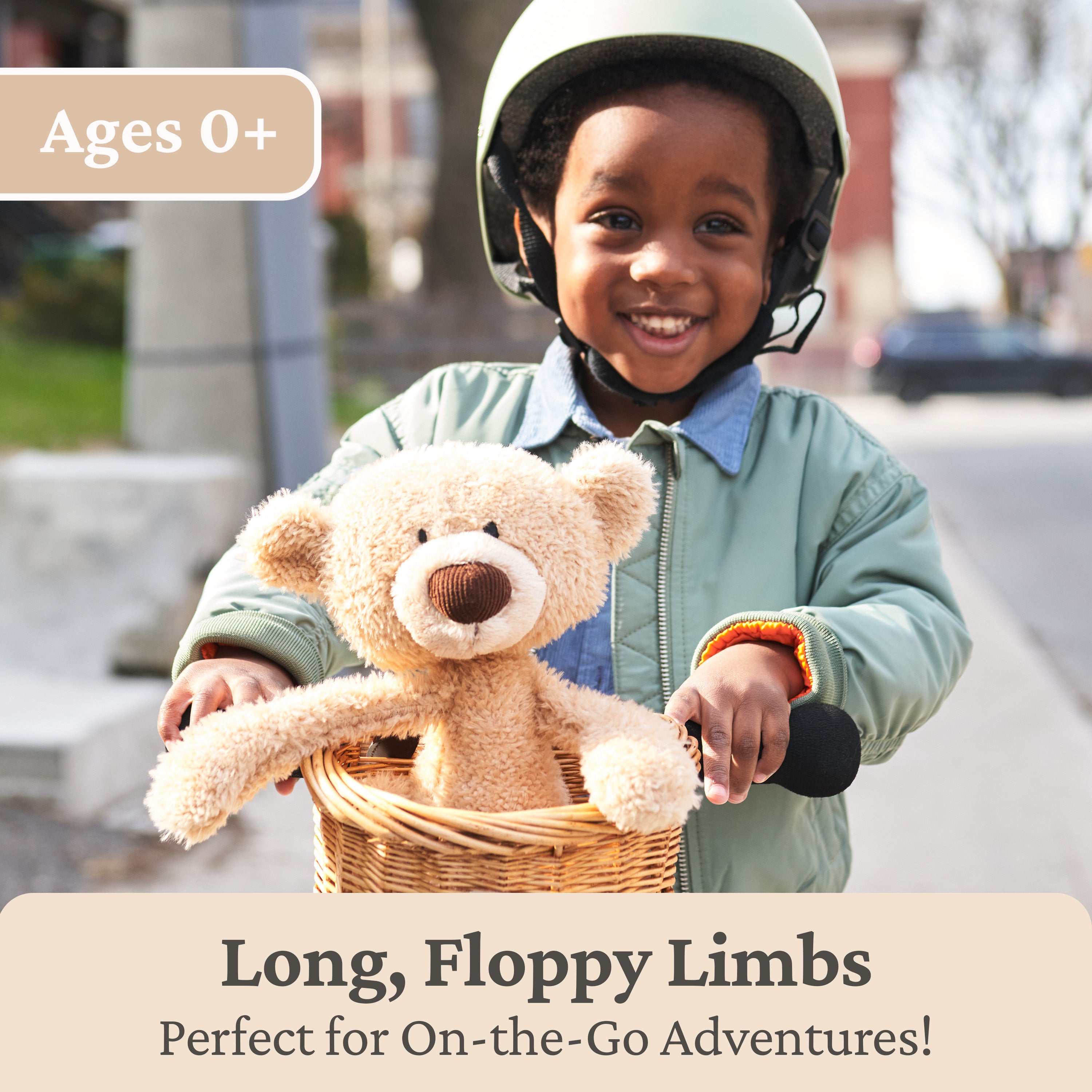 GUND Toothpick Classic Teddy Bear, Premium Stuffed Animal for Ages 1 and Up, Beige, 22”