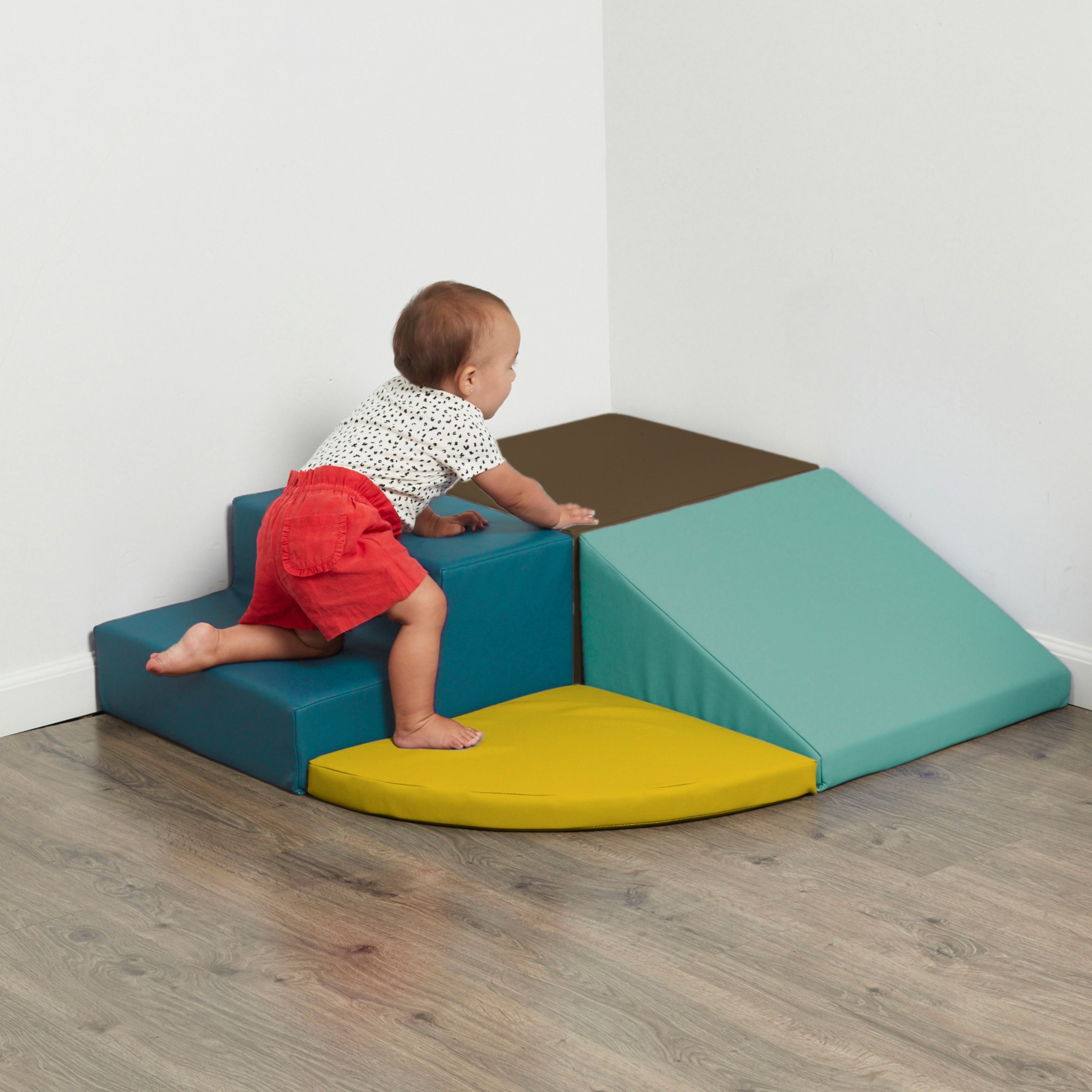 SoftScape Toddler Playtime Corner Climber - Earthtone/Contemporary