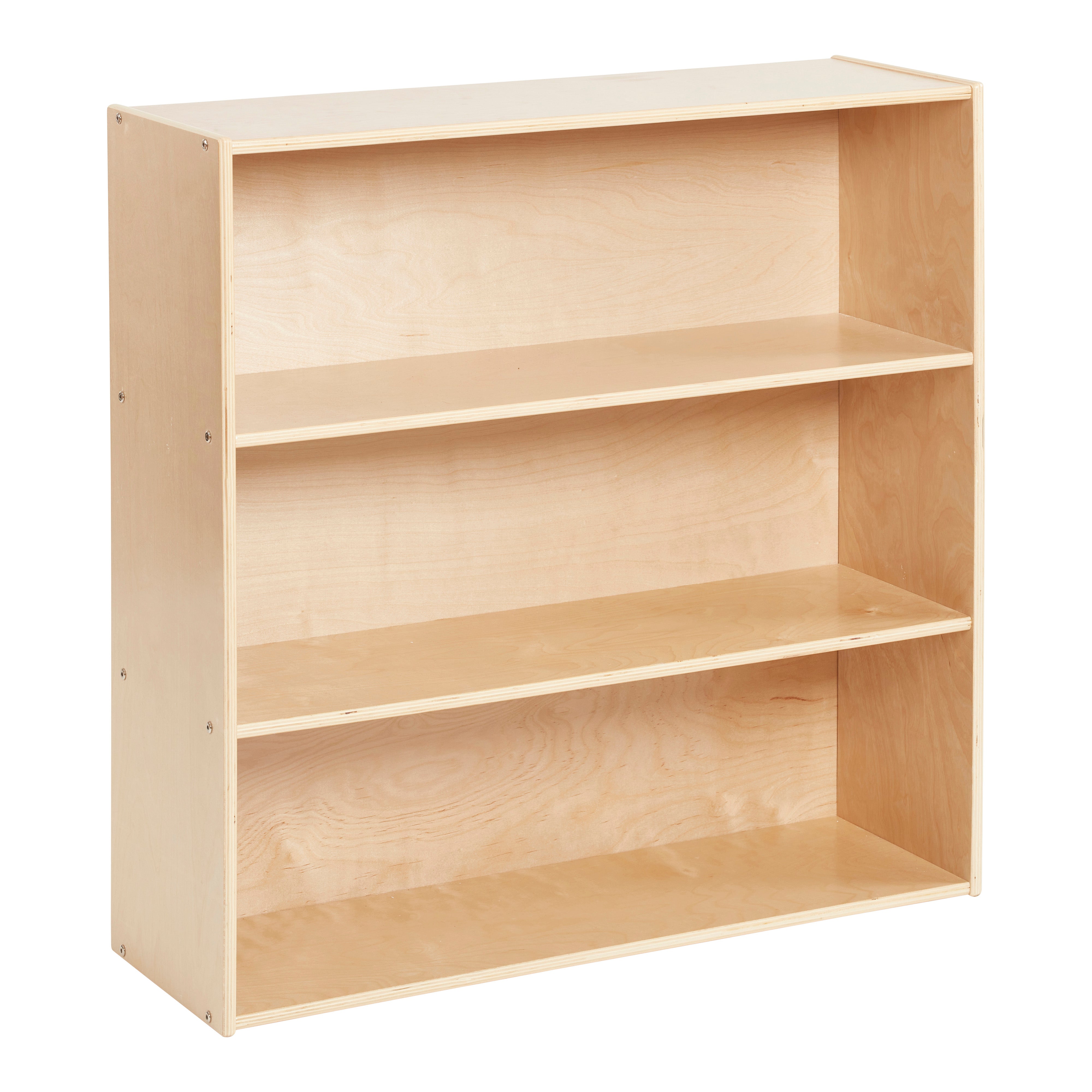 Streamline 3-Shelf Storage Cabinet with Back 36in H - Natural