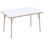 30" x 48" Rectangle Dry-Erase Activity Table with Adjustable Standard Swivel Glide Legs - Whiteboard/Sand
