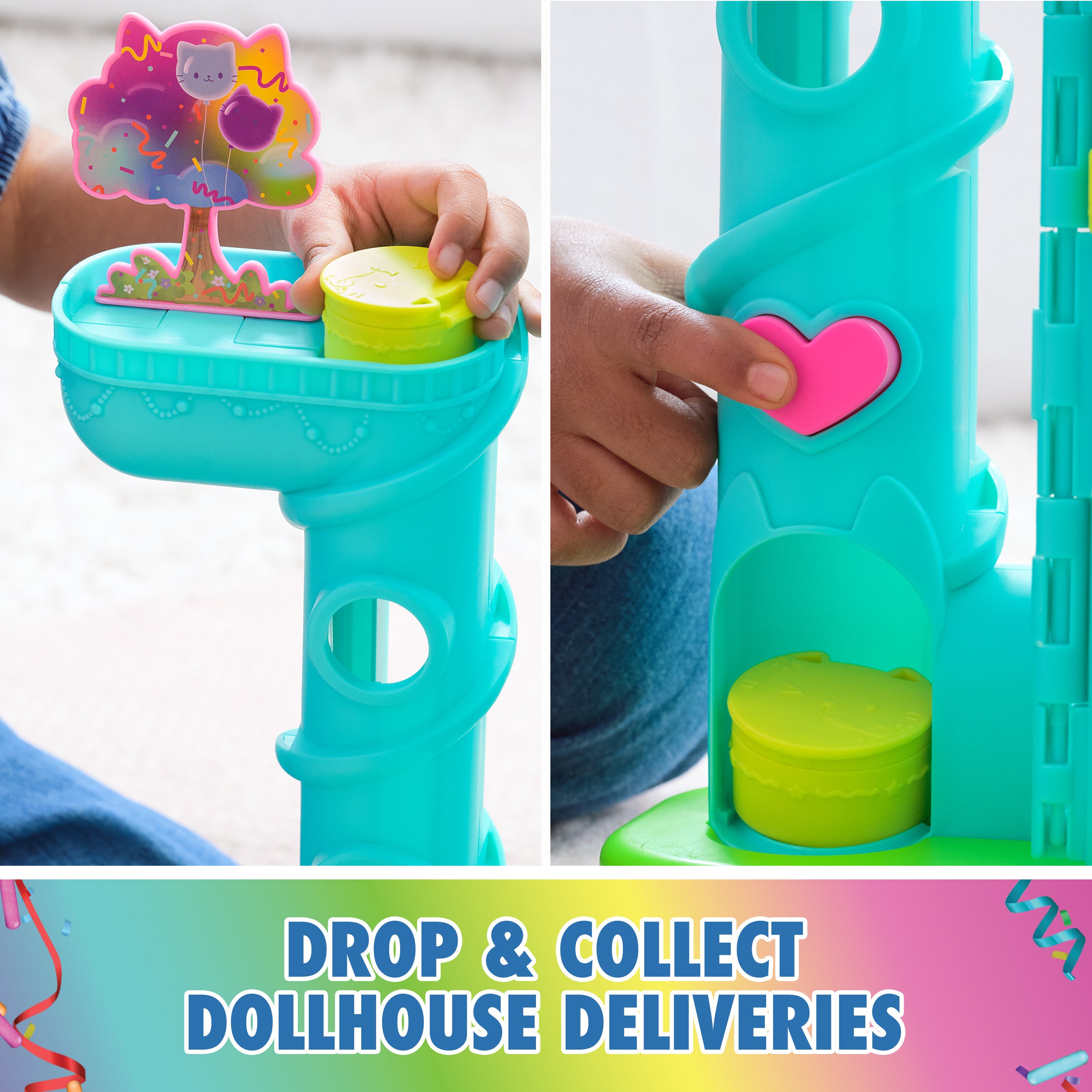 Gabby's Dollhouse, 15 Pc Celebration Dollhouse, 25-Inches Tall, with Toy Figures, Doll House Furniture & 10 Sounds, Kids Toys for Girls & Boys Ages 3+