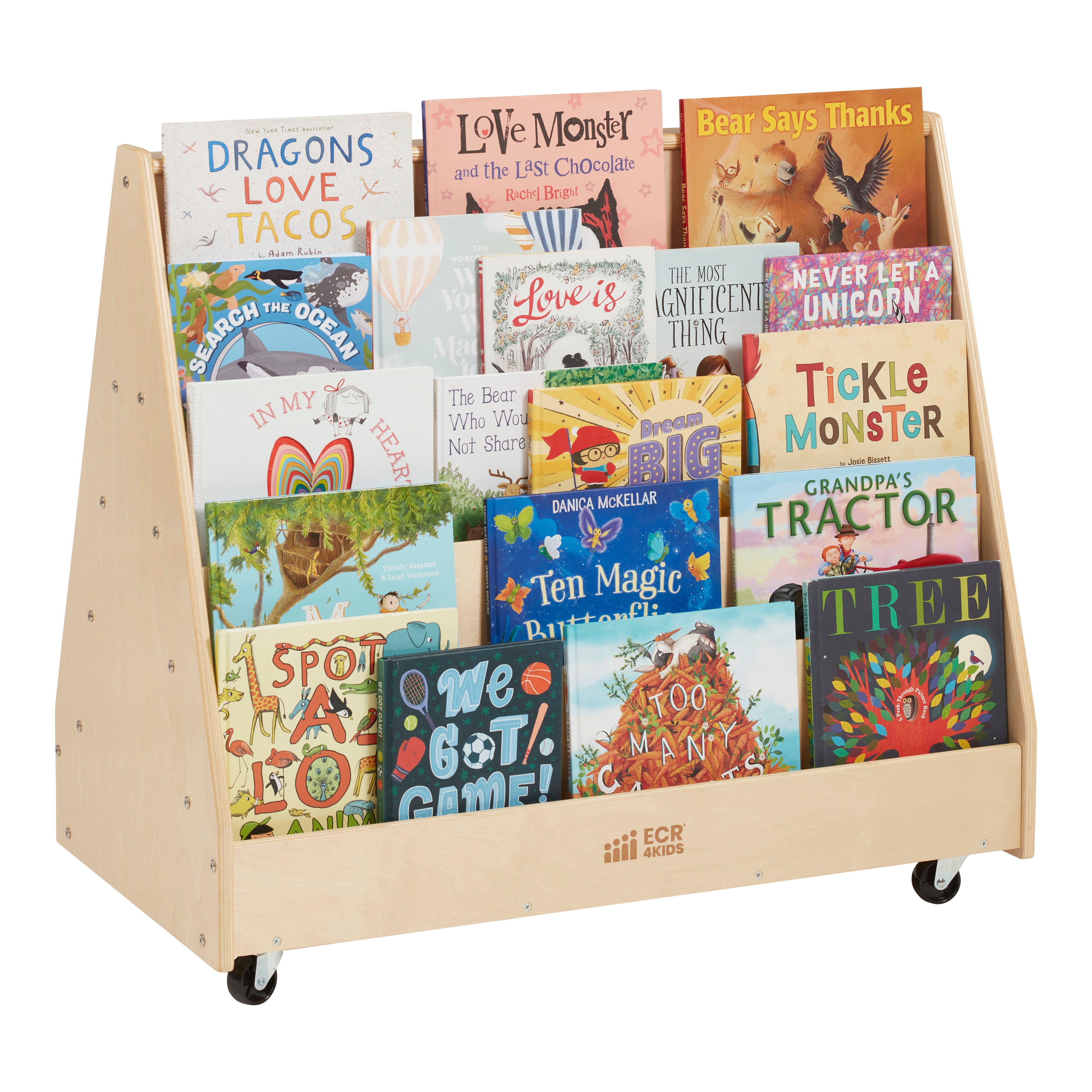 Double-Sided Book Display - Natural