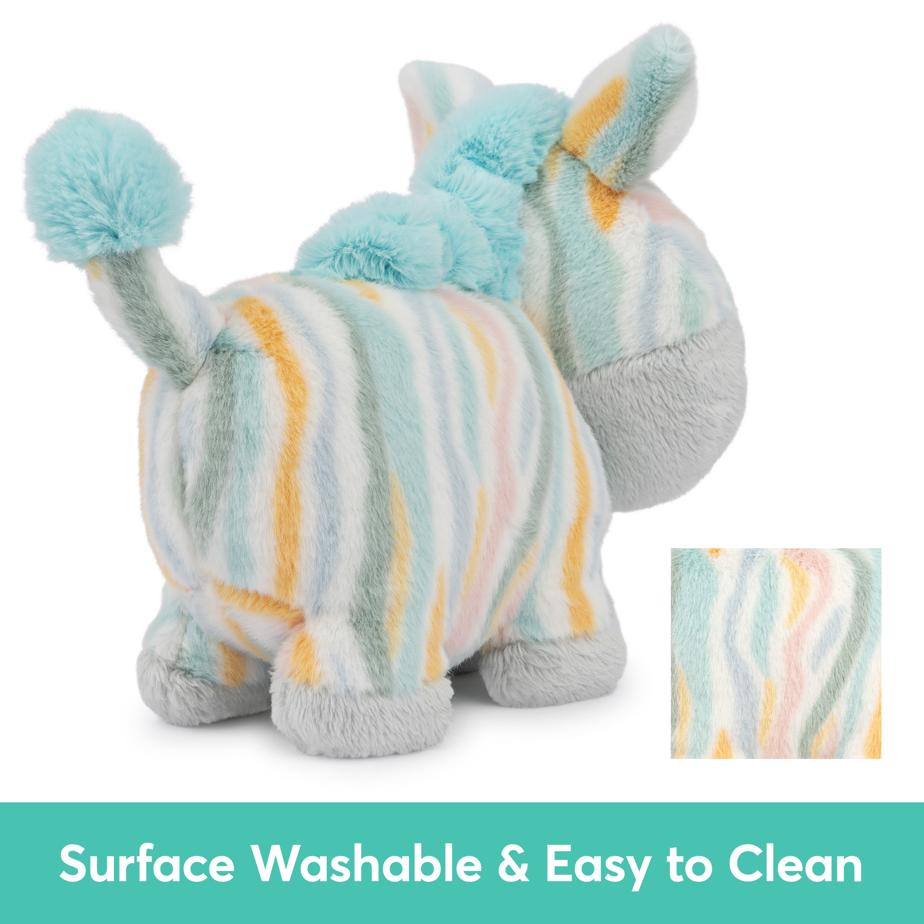 Baby GUND Safari Friends Collection Plush Zebra with Chime, Sensory Toy Stuffed Animal for Babies and Newborns, Multicolored, 7"