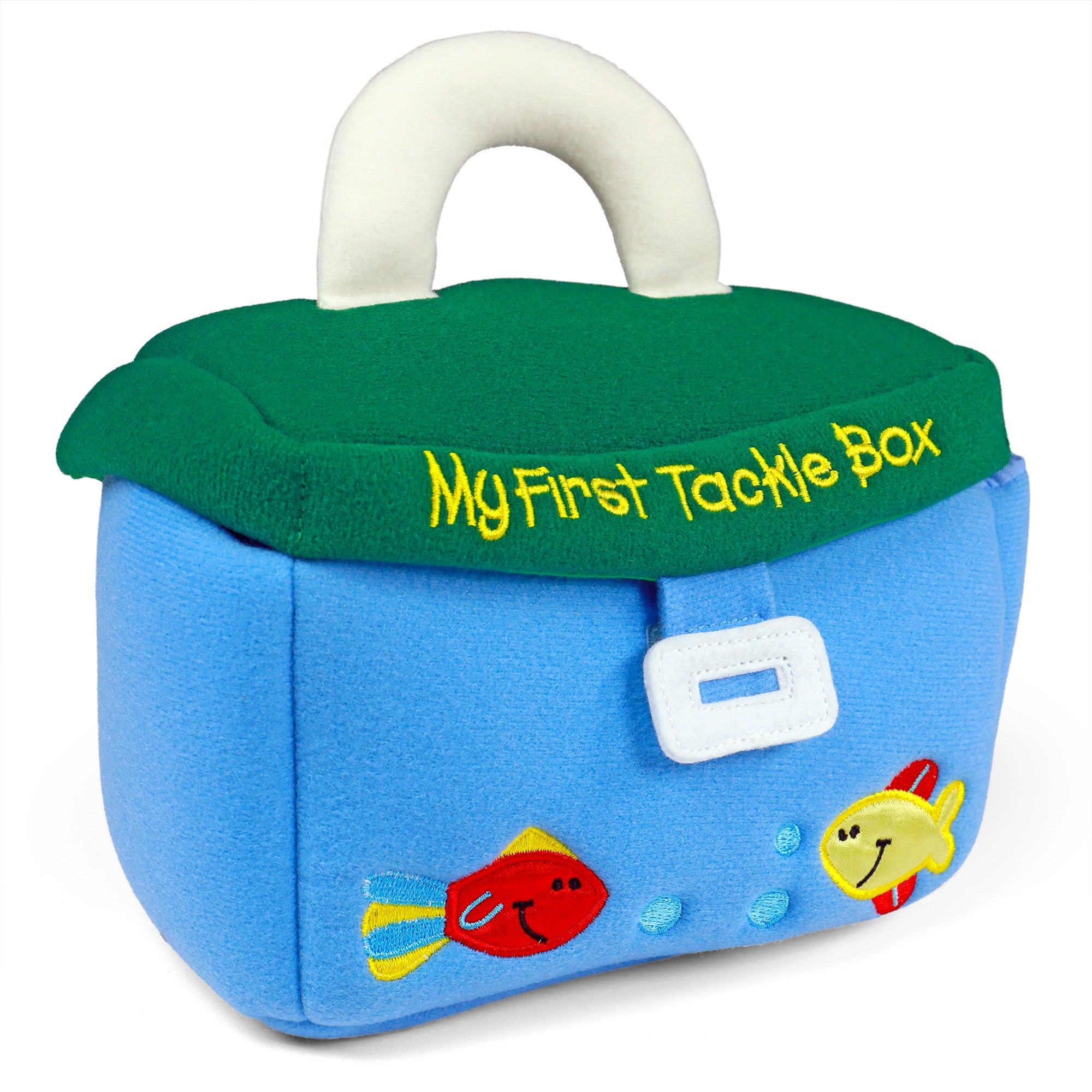 Baby GUND Play Soft Collection, My First Tackle Box 5-Piece Plush Playset with Rattle, Squeaker and Crinkle Plush Toys, Sensory Toy for Babies and Newborns, 8”
