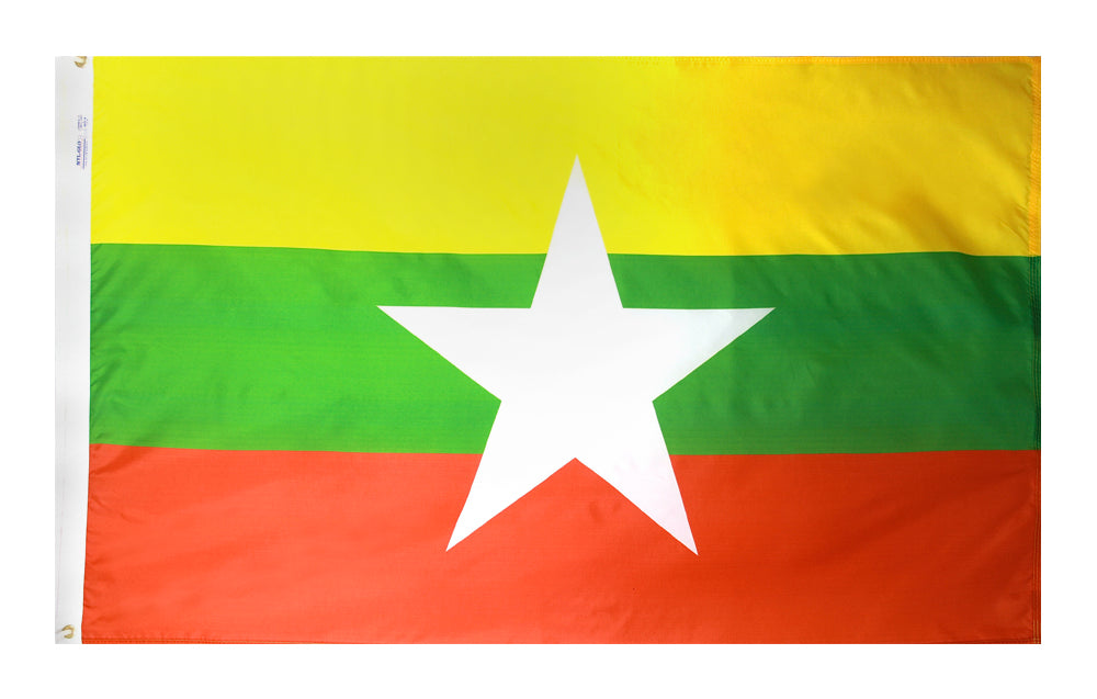 5X8 FT NYL-GLO MYANMAR/BURMA 2010