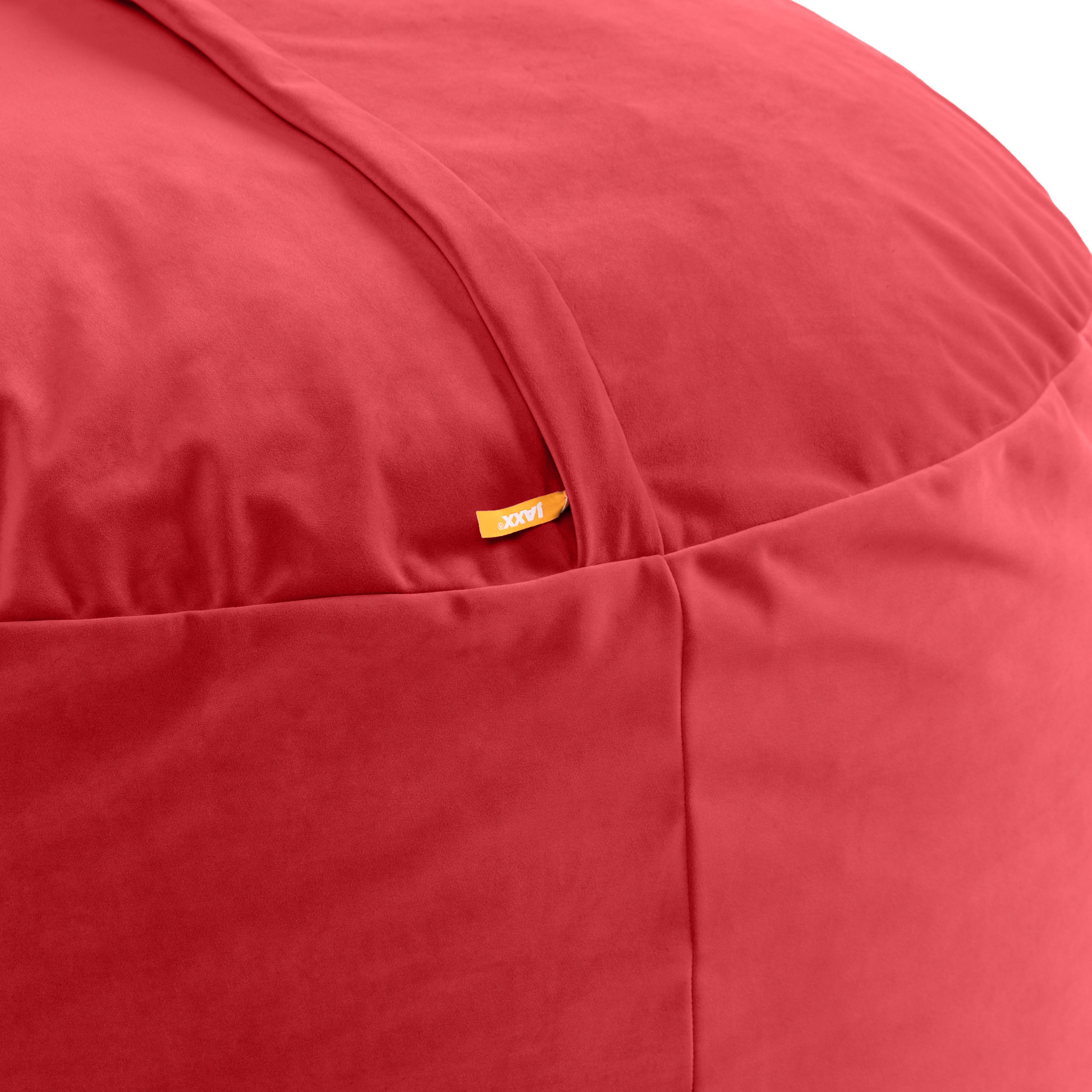 Jaxx 4 Foot Saxx - Large Round Bean Bag Chair for Adults - Lush Velvet Merlot