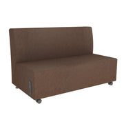 Pro Series Rustic Upholstered Armless Mobile Sofa with Tech Panel - Walnut