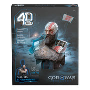 4D Build, God of War Kratos 3D Model Kit, PlayStation Game, Desk Décor, Adult Puzzles, Building Toys, 3D Puzzles for Adults & Teens, 150 Pieces, for Ages 12 & Up