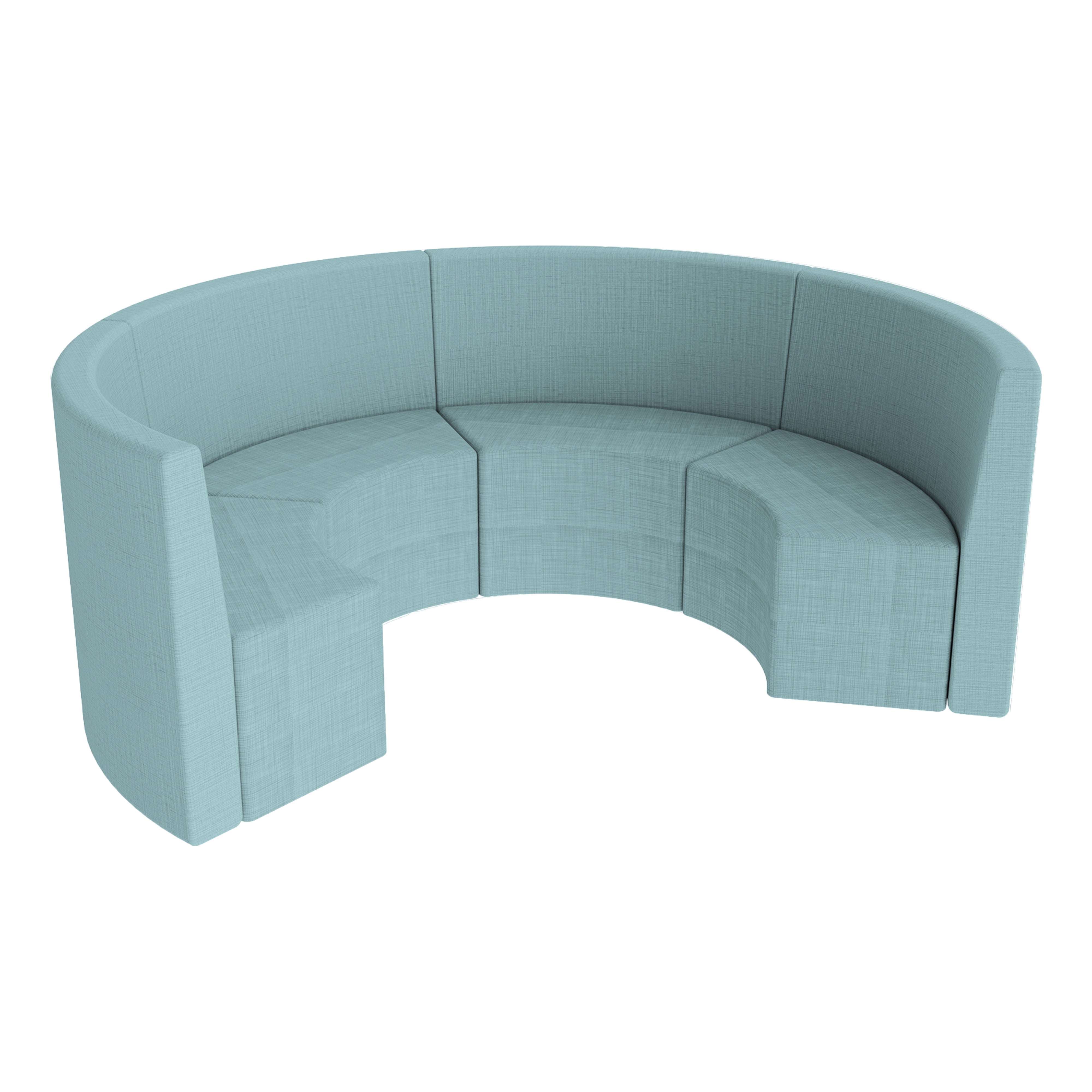 Pro Series S-Curve Tallback Chairs 18" Seat Height, 4-Piece - Sky Blue Crosshatch