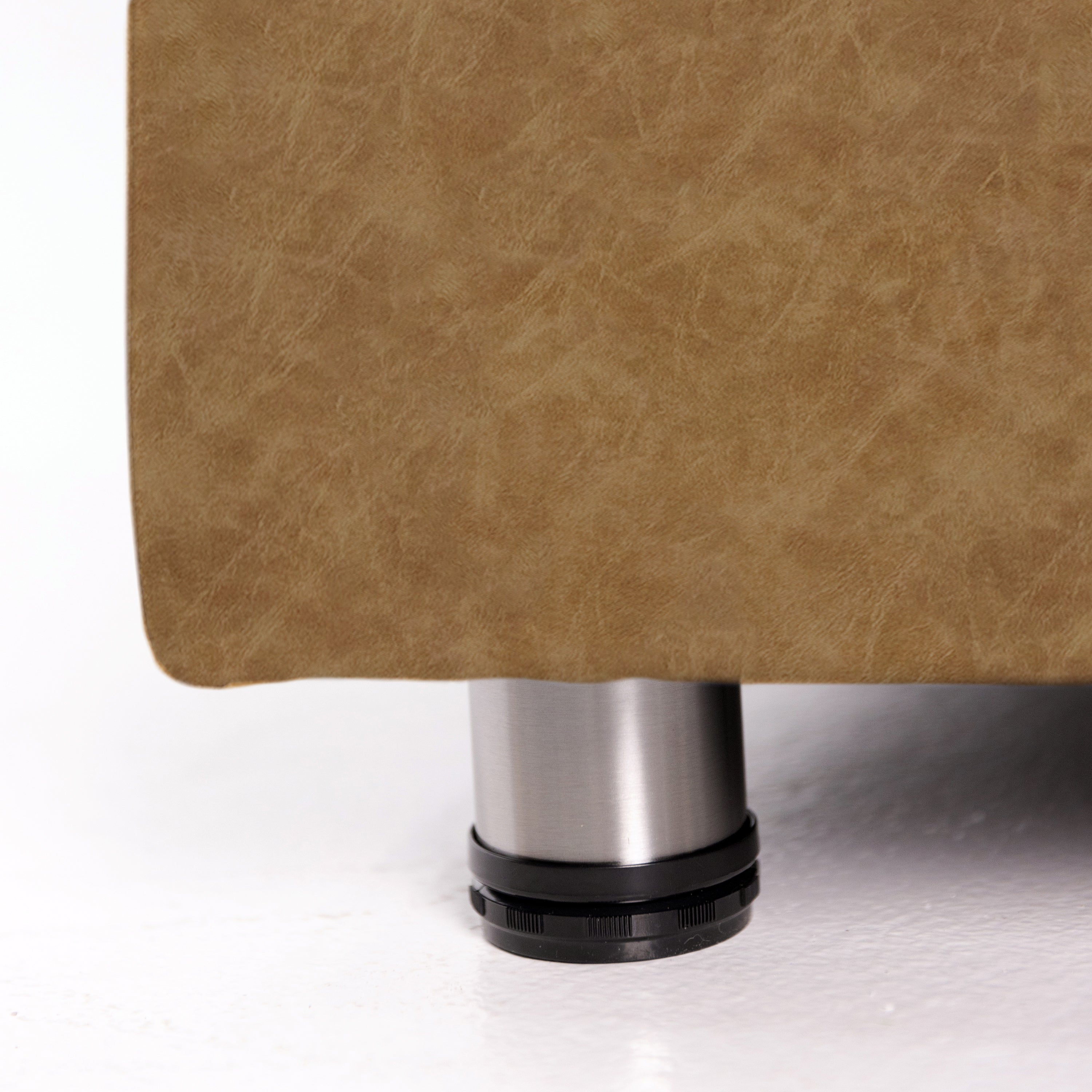 Pro Series Rustic Upholstered Armless Mobile Chair with Tech Panel - Pecan