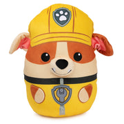 PAW Patrol Rubble Squish Plush, Official Toy from the Hit Cartoon, Squishy Stuffed Animal for Ages 1 and Up, 12”