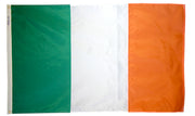 Ireland Flag 4x6 ft. Nylon SolarGuard Nyl-Glo 100% Made in USA to Official United Nations Design Specifications.
