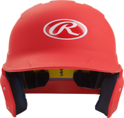 Rawlings Mach Matte Junior Baseball Helmet - Scarlet