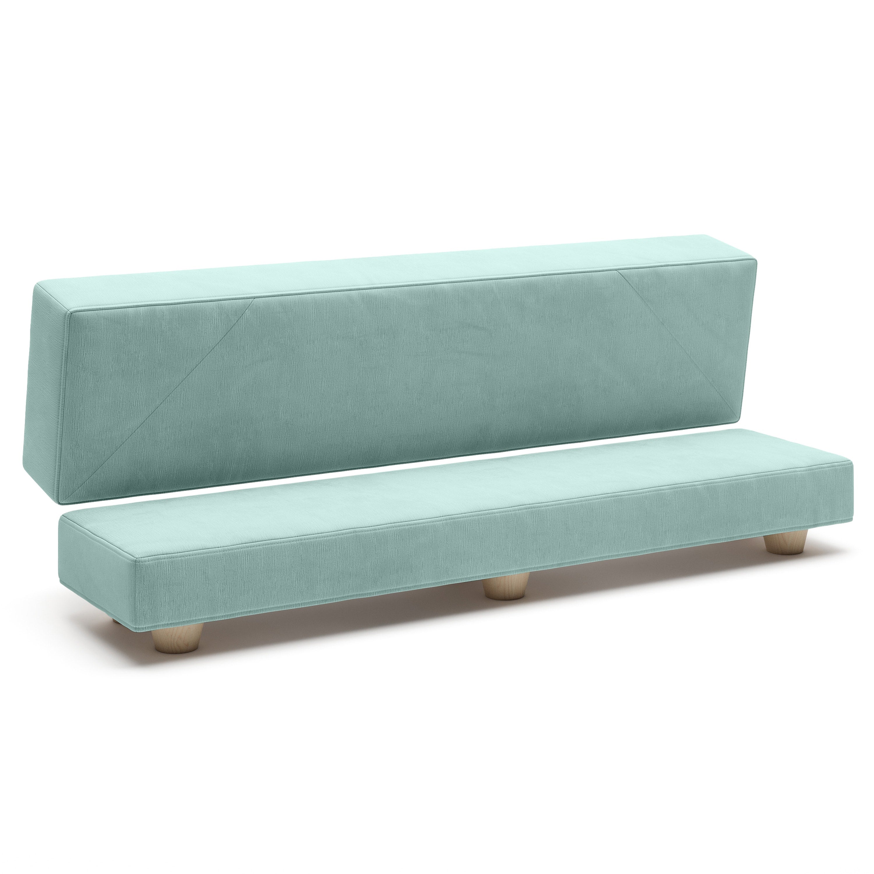 Jaxx Camden Convertible Bed Bench / Fold-Out Twin Guest Bed, Caribbean