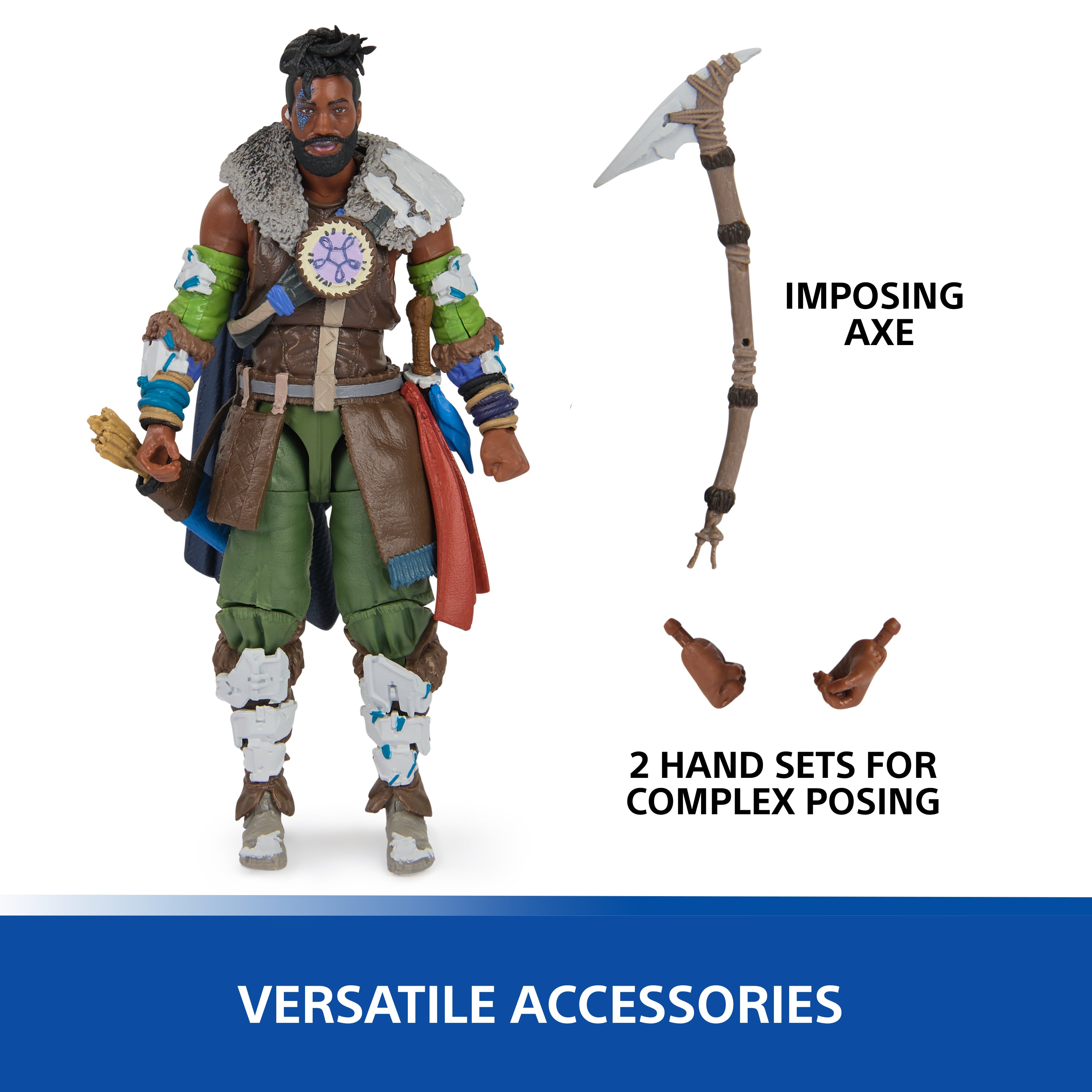 PlayStation, Horizon Forbidden West, 6” Varl Action Figure with 3 Accessories, The Shapes Collection, For PS5 Fans & Collectors Ages 17+