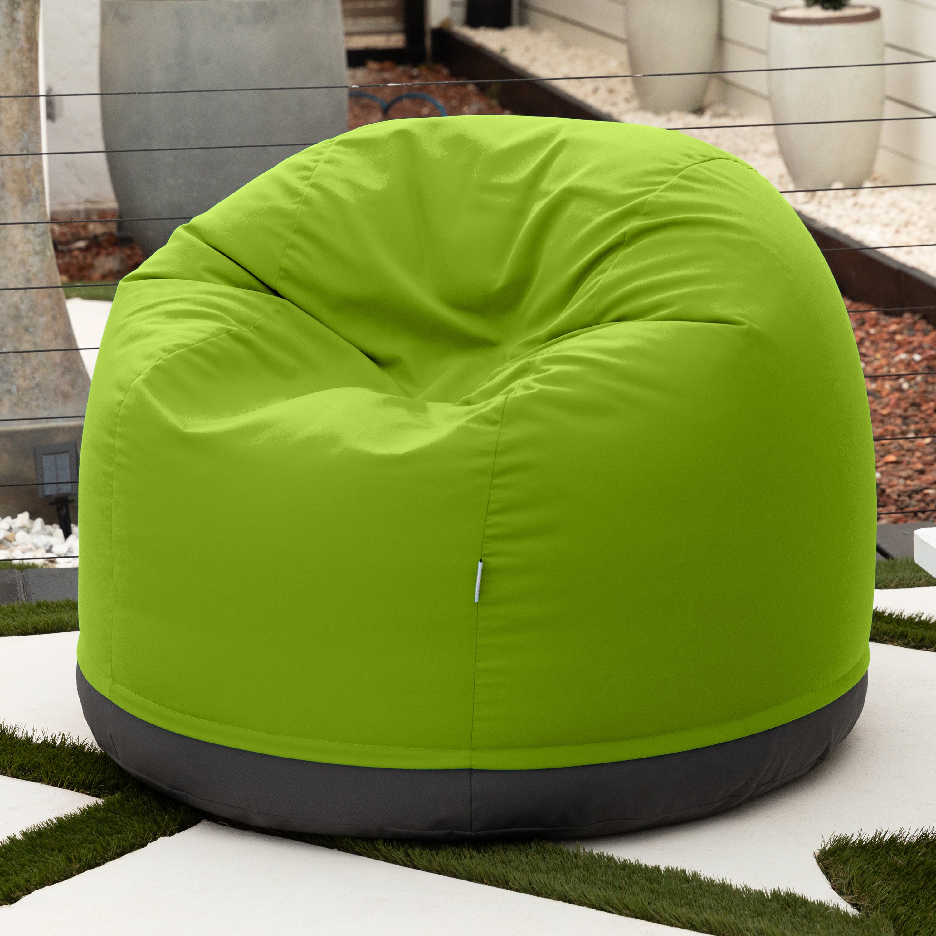 Jaxx Palmetto Large Round Outdoor Bean Bag Club Chair - Lime