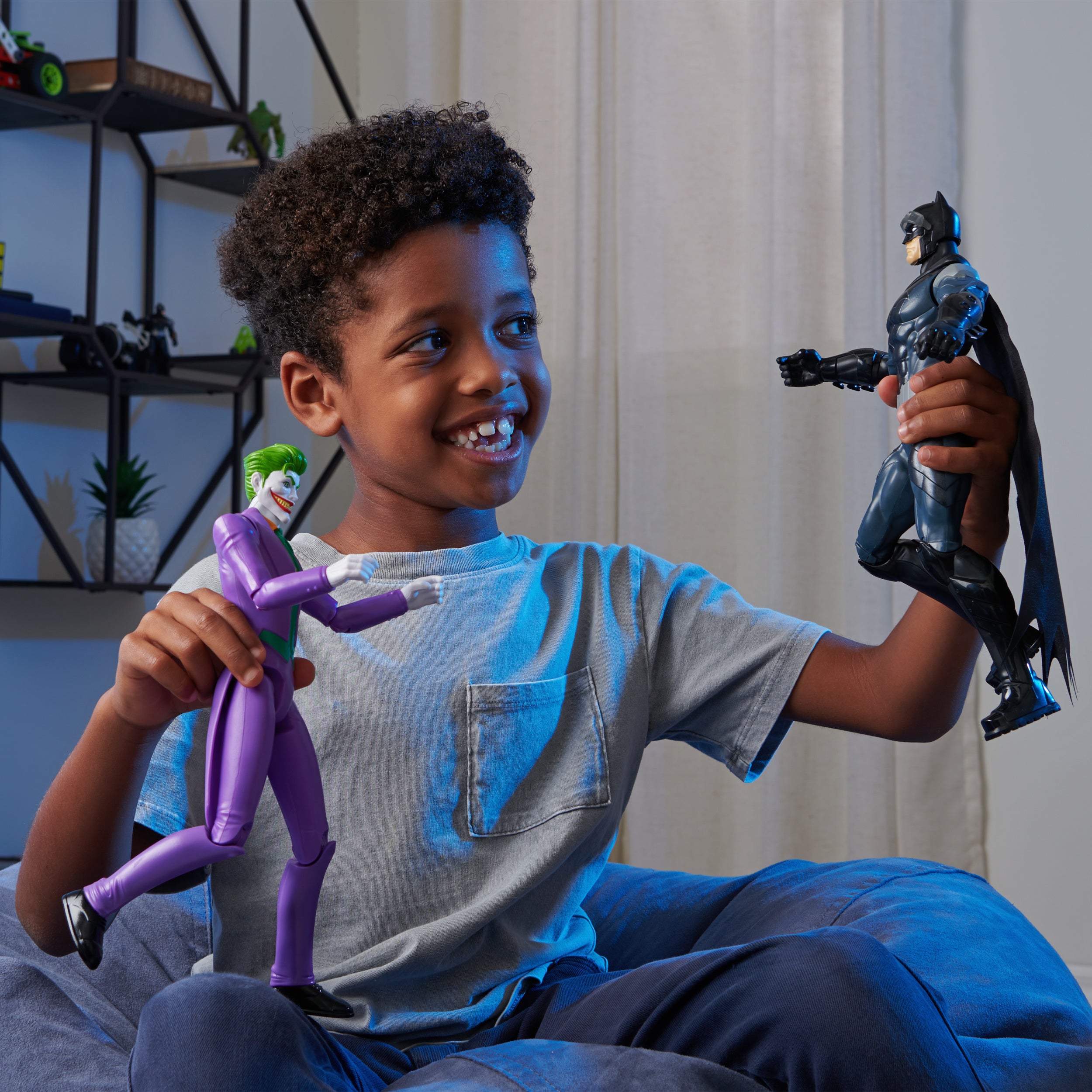 DC Comics, 12-inch The Joker Action Figure, Kids Toys for Boys and Girls Ages 3 and Up