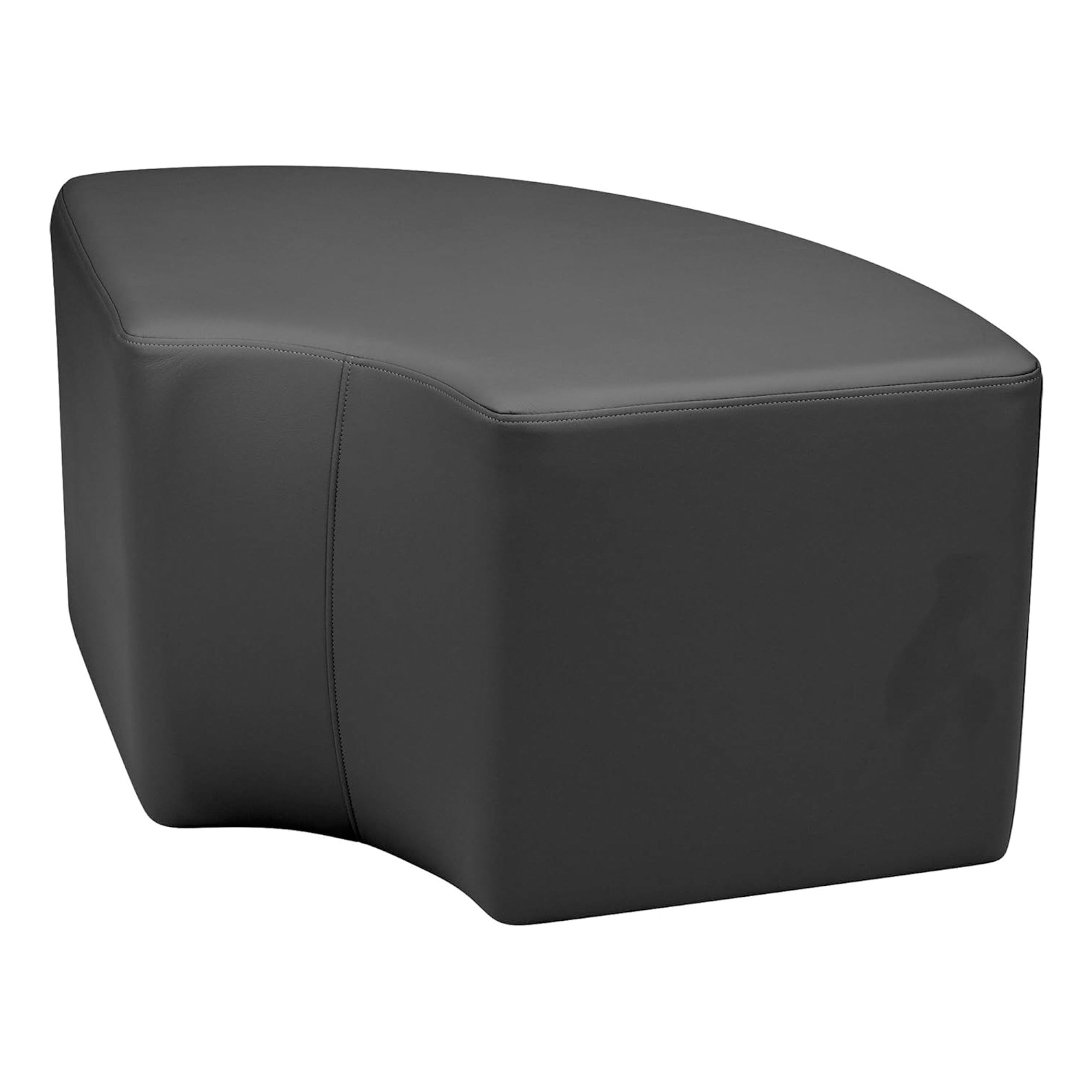 Pro Series Upholstered Quarter Circle Ottoman 18" Height - Black