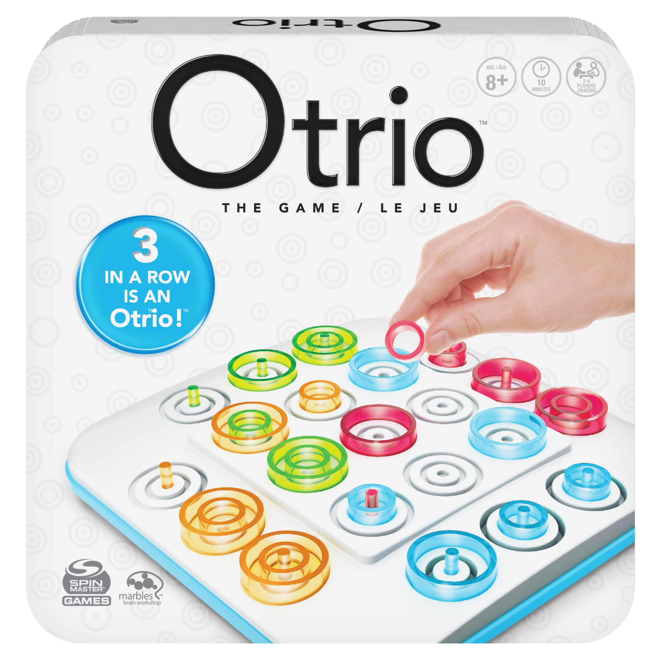 Spin Master Games, Otrio Strategy-Based Board Game, Classic Game, Advanced Tic Tac Toe STEM Activity, 2 Players, for Ages 8 & Up