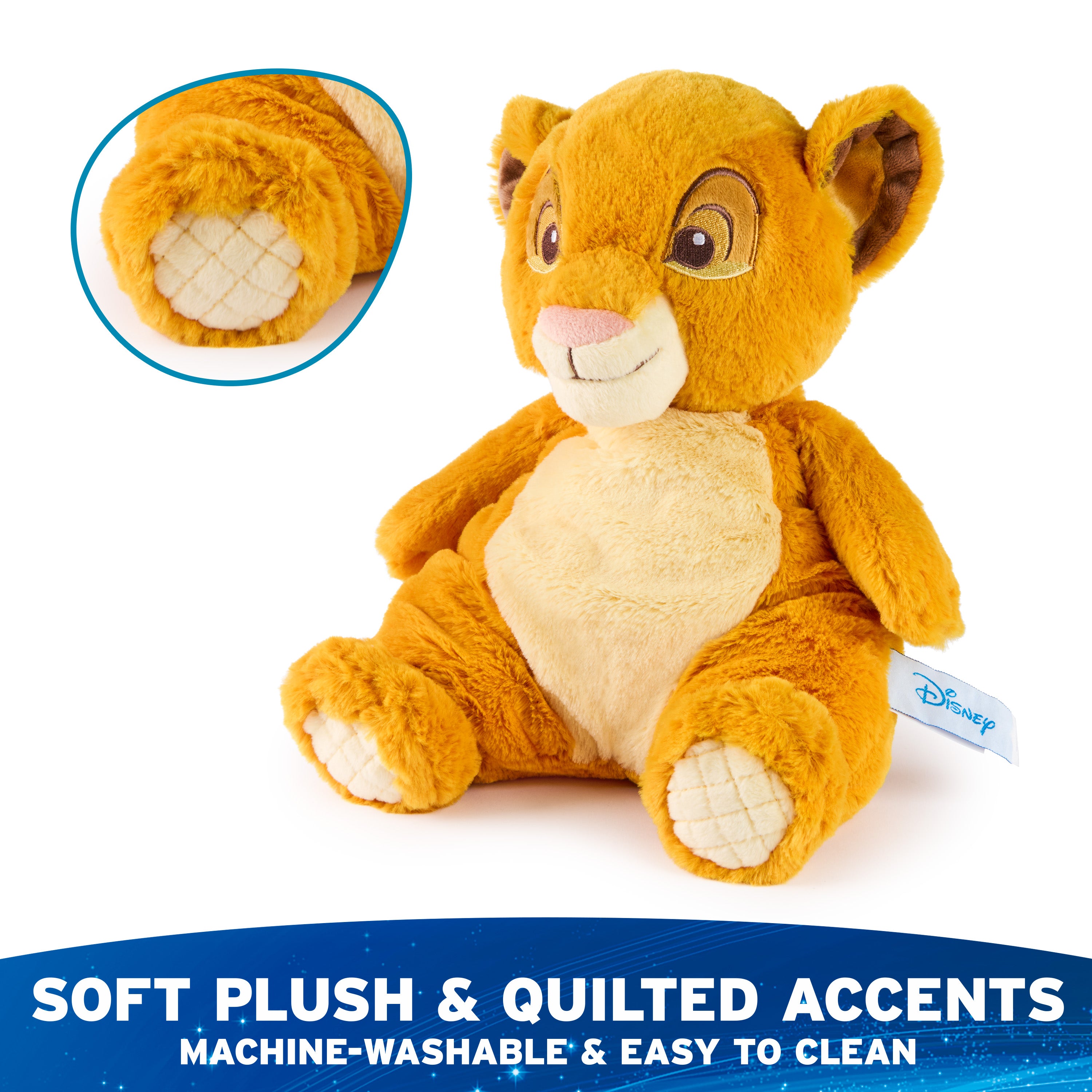 GUND Disney Official Simba Oh So Snuggly Plush, The Lion King, Lion Stuffed Animal for Babies and Infants, Yellow, 12.5”