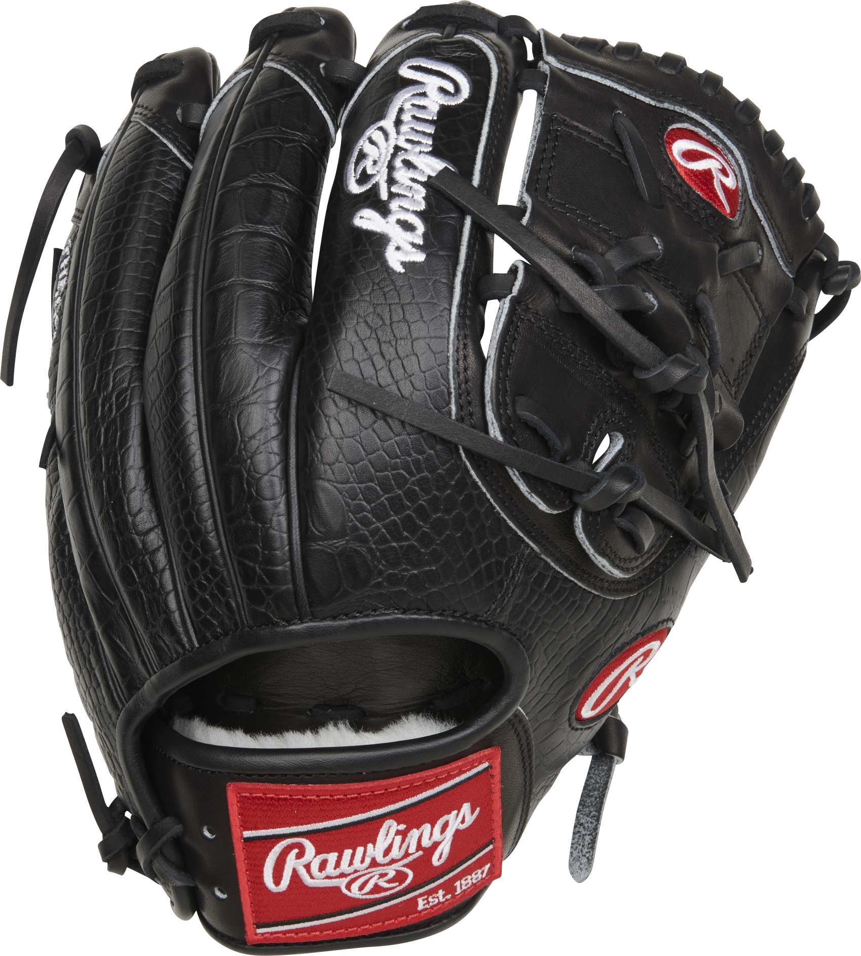 Rawlings Pro Preferred Series Jacob Degrom Gameday Pattern 11.75-Inch Baseball Glove - Right Hand Thrower - Black/Croc