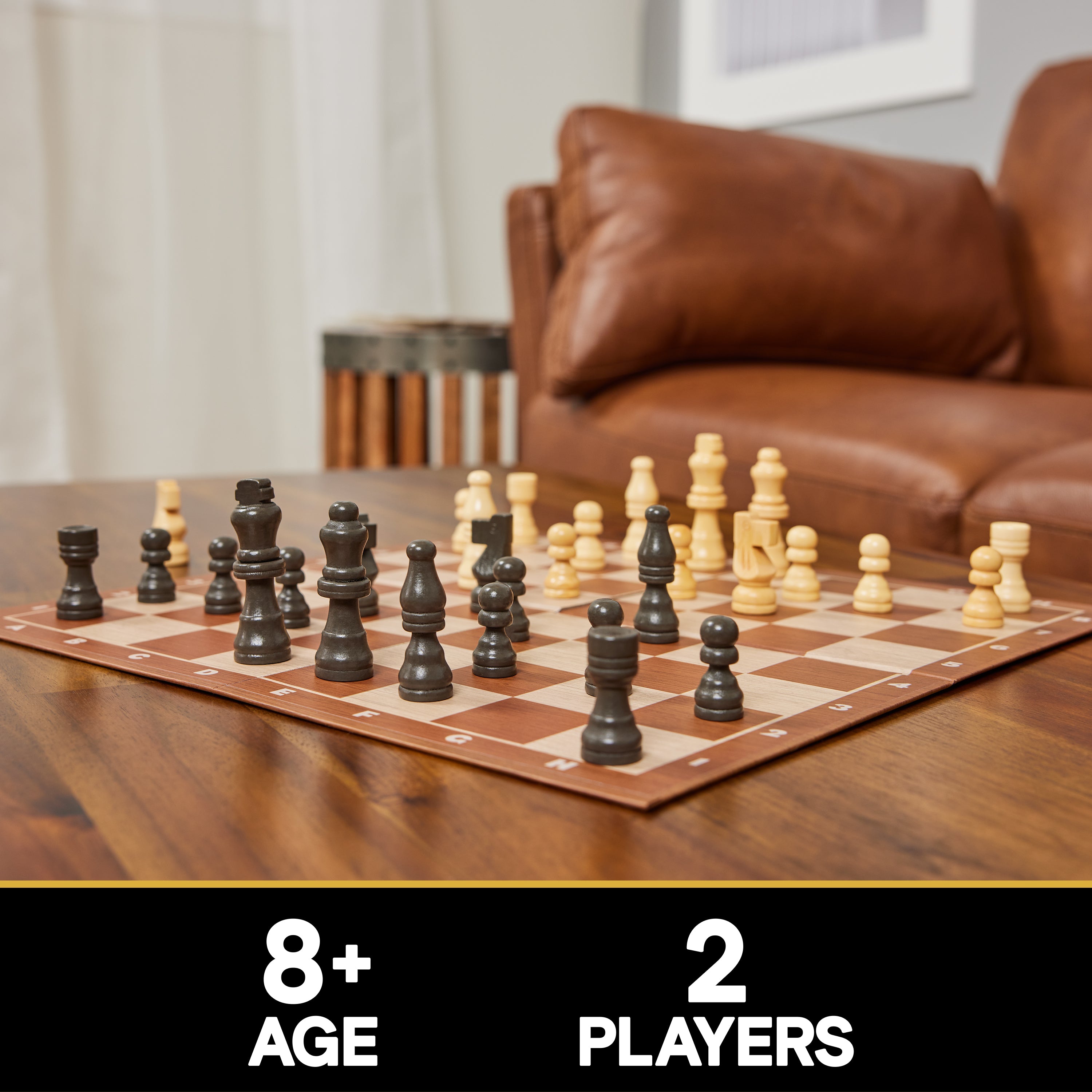 Spin Master Games, Cardinal Classics, Chess Checkers and Tic-Tac-Toe Set, Classic Strategy Games, for Adults and Kids Ages 6 and up