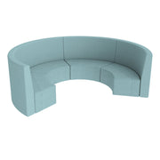 Pro Series Tallback S Curve Chairs 12" Seat Height, 4-Piece Set - Sky Blue Crosshatch