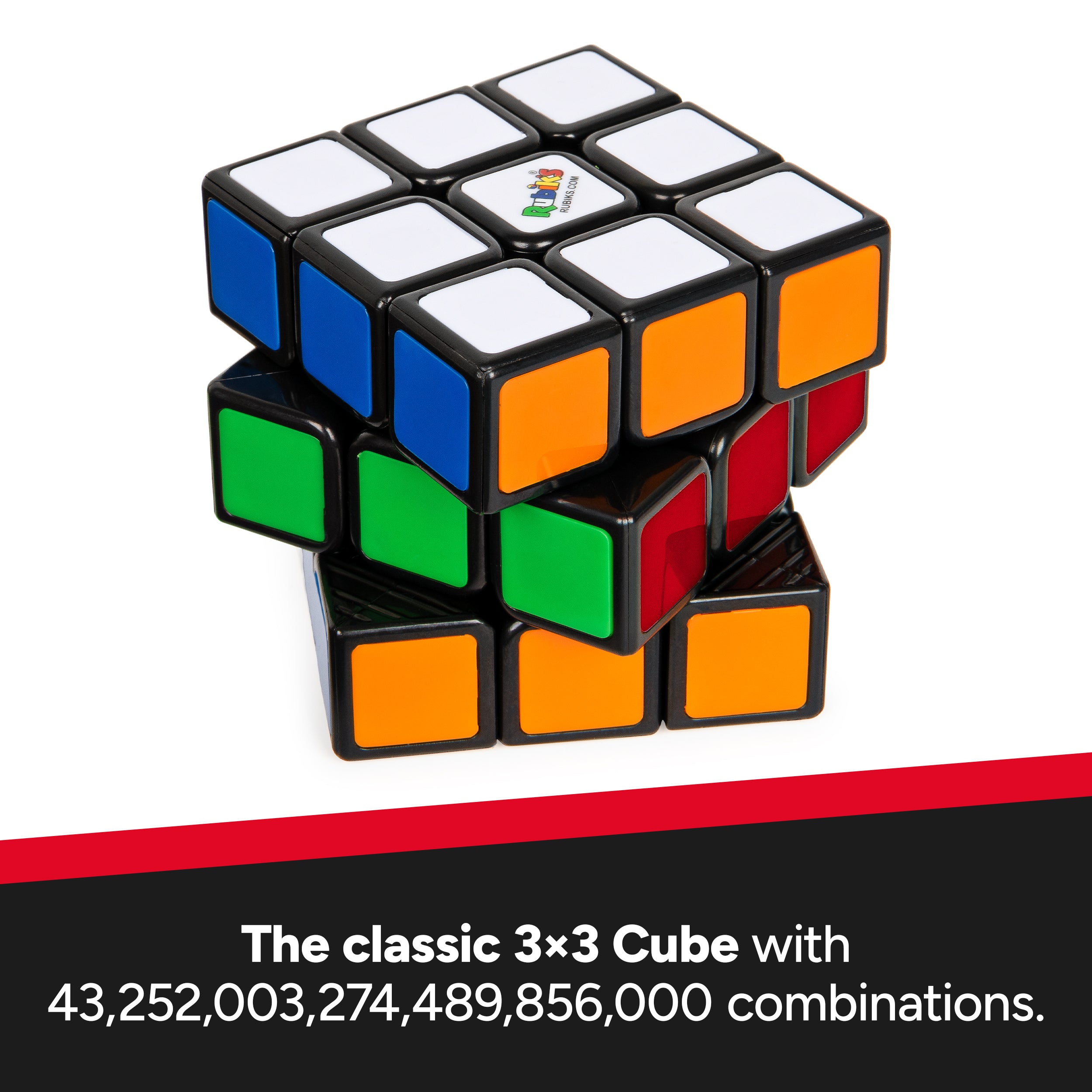 Rubik’s Cube, The Original 3x3 Color-Matching Puzzle Classic Problem-Solving Challenging Brain Teaser Fidget Toy, Packaging May Vary, for Adults & Kids Ages 8 and up