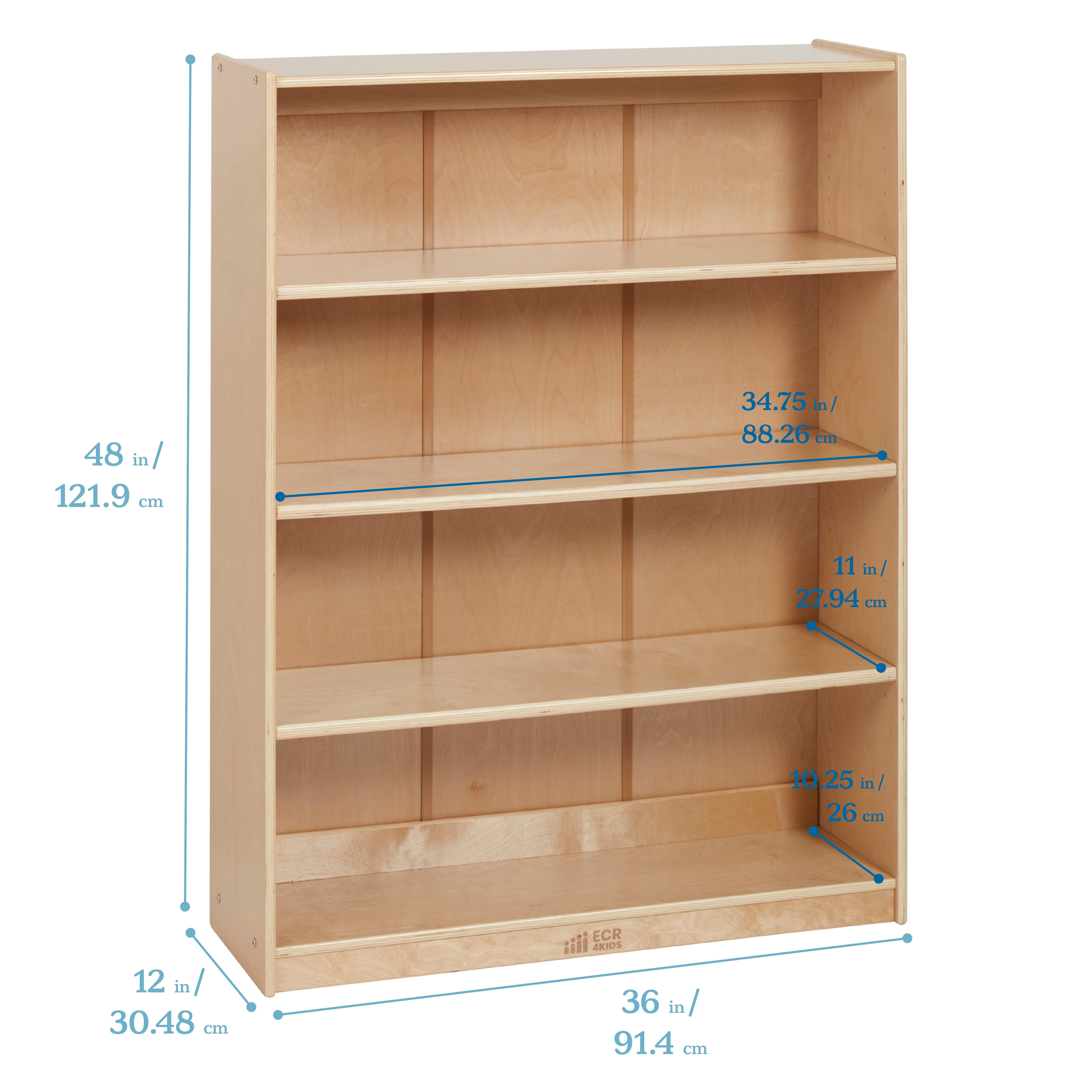 48in H Classic Bookcase - Natural
