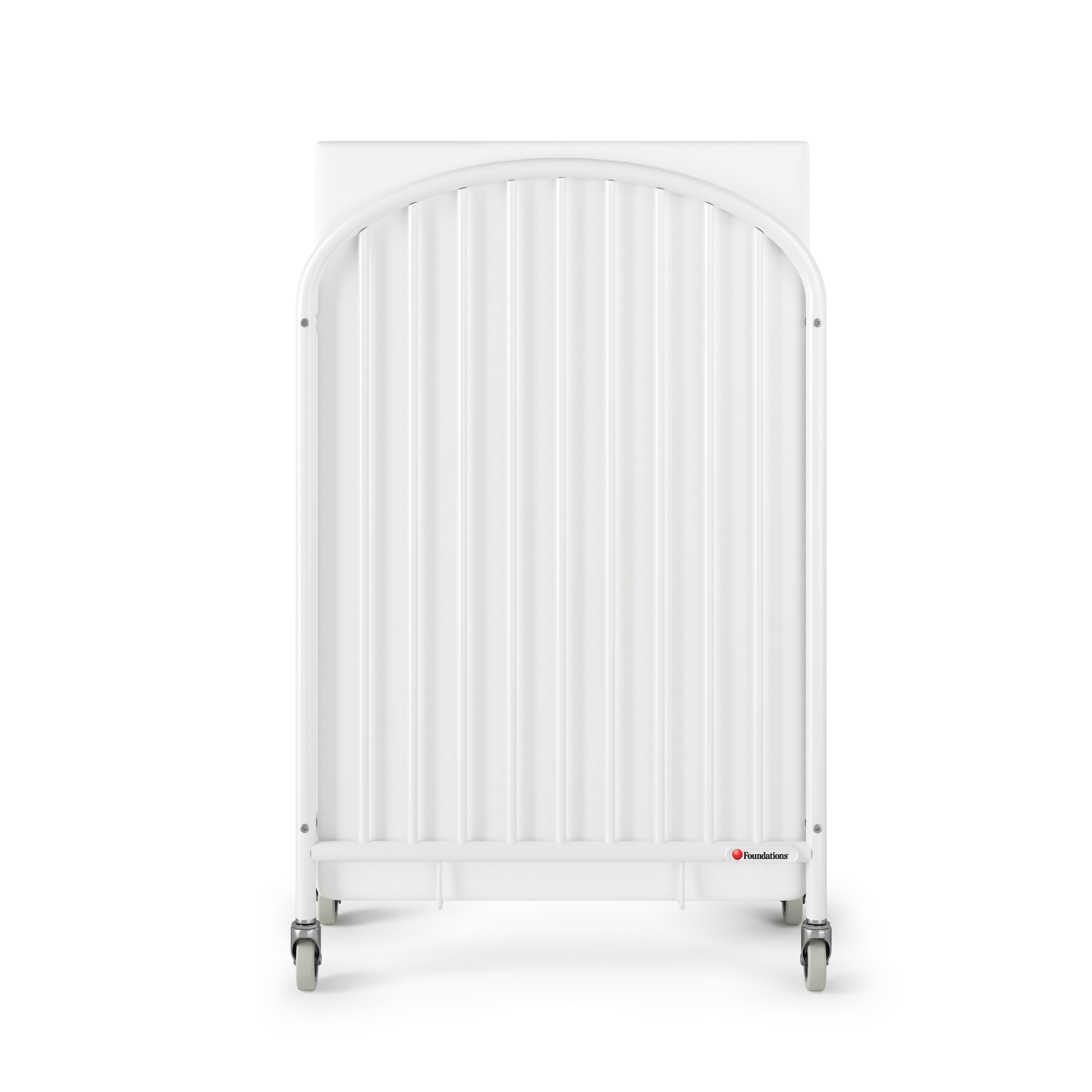 Pinnacle Steel Folding Compact Crib, White