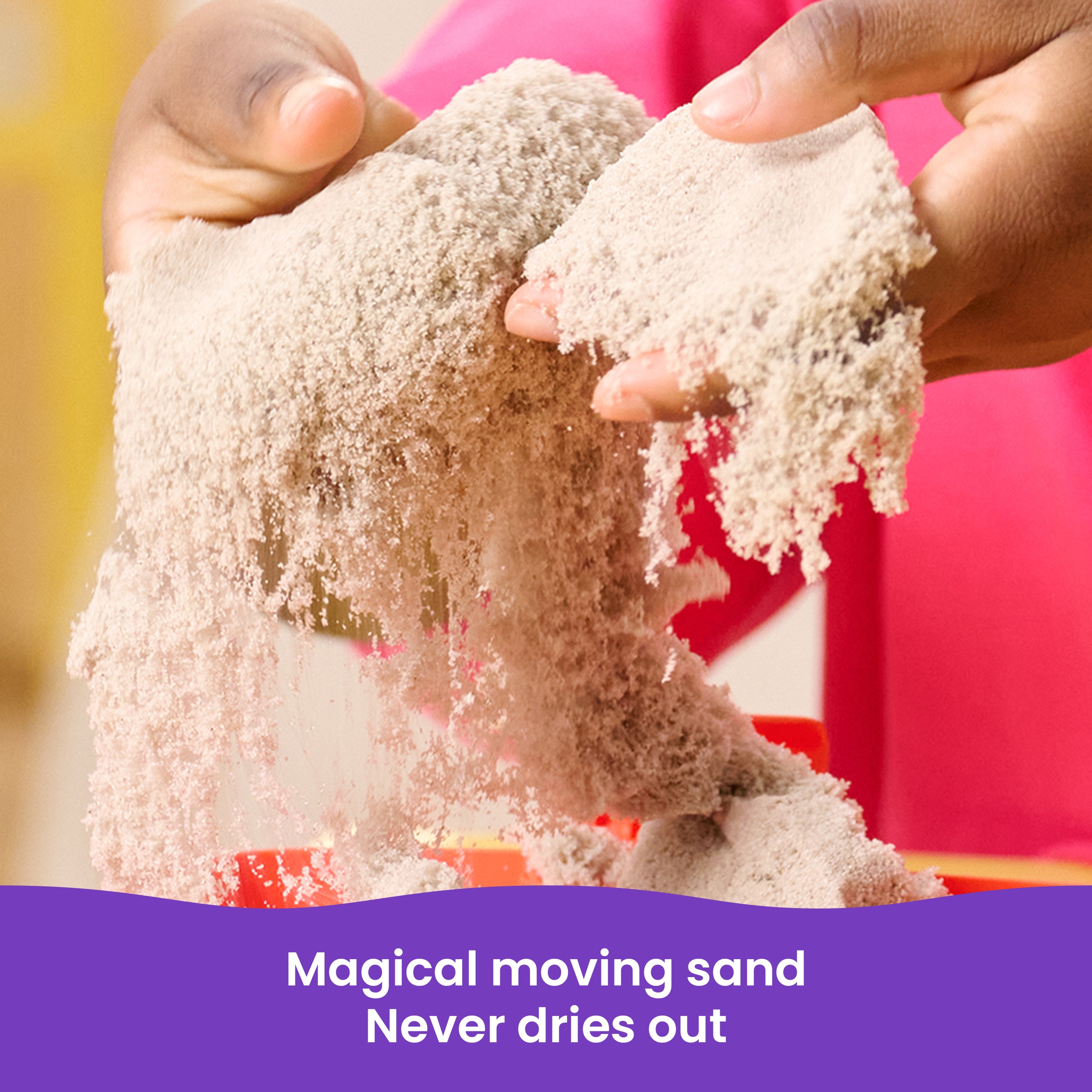 Kinetic Sand, Sandy Farm Set with 12oz Play Sand, 6 Tools & Molds, Reusable Barn Storage Case, Toddler Toys, Kids Toys for Girls & Boys Ages 3 and up