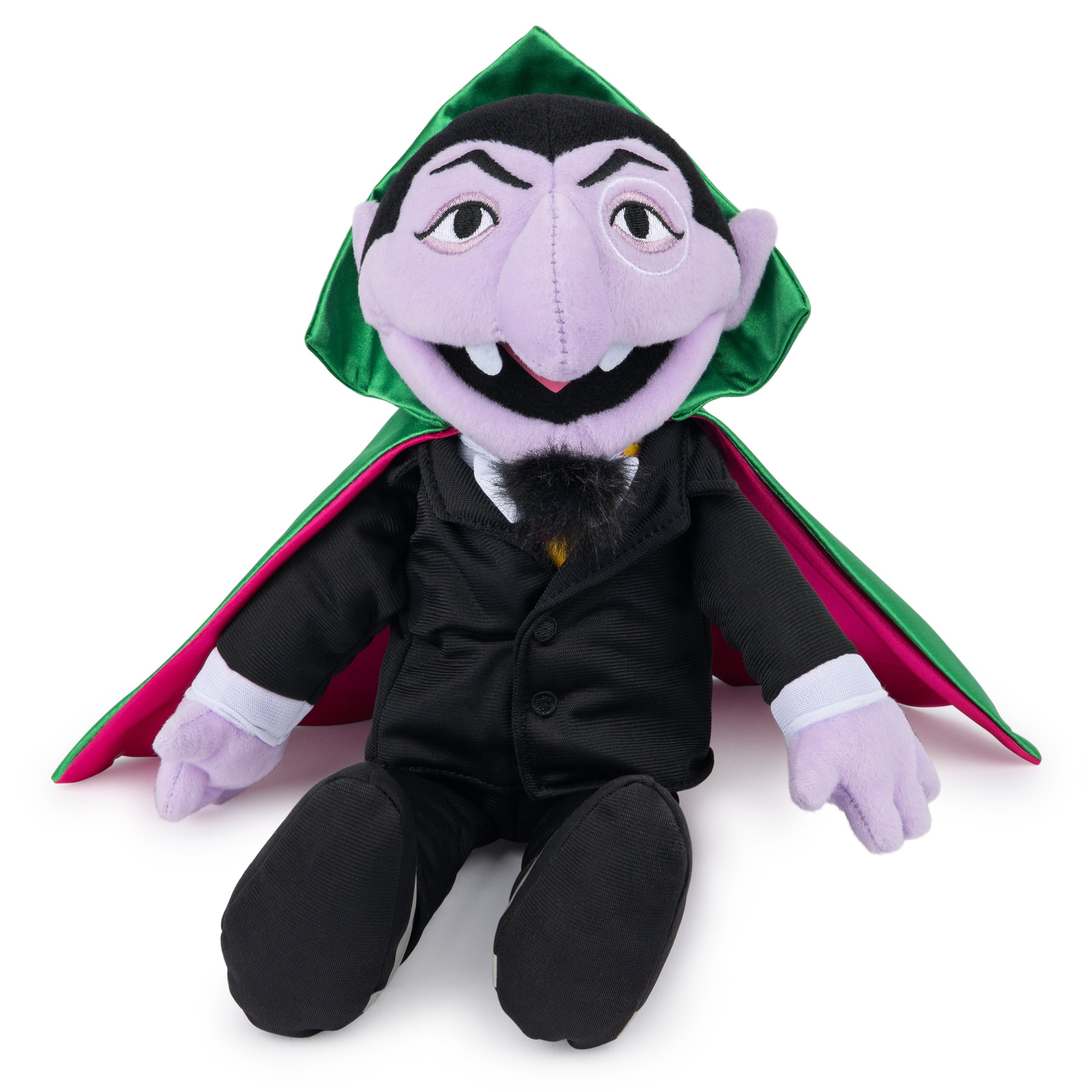 GUND Sesame Street Official The Count Muppet Plush, Premium Plush Toy for Ages 1 & Up, Black/Green, 14”