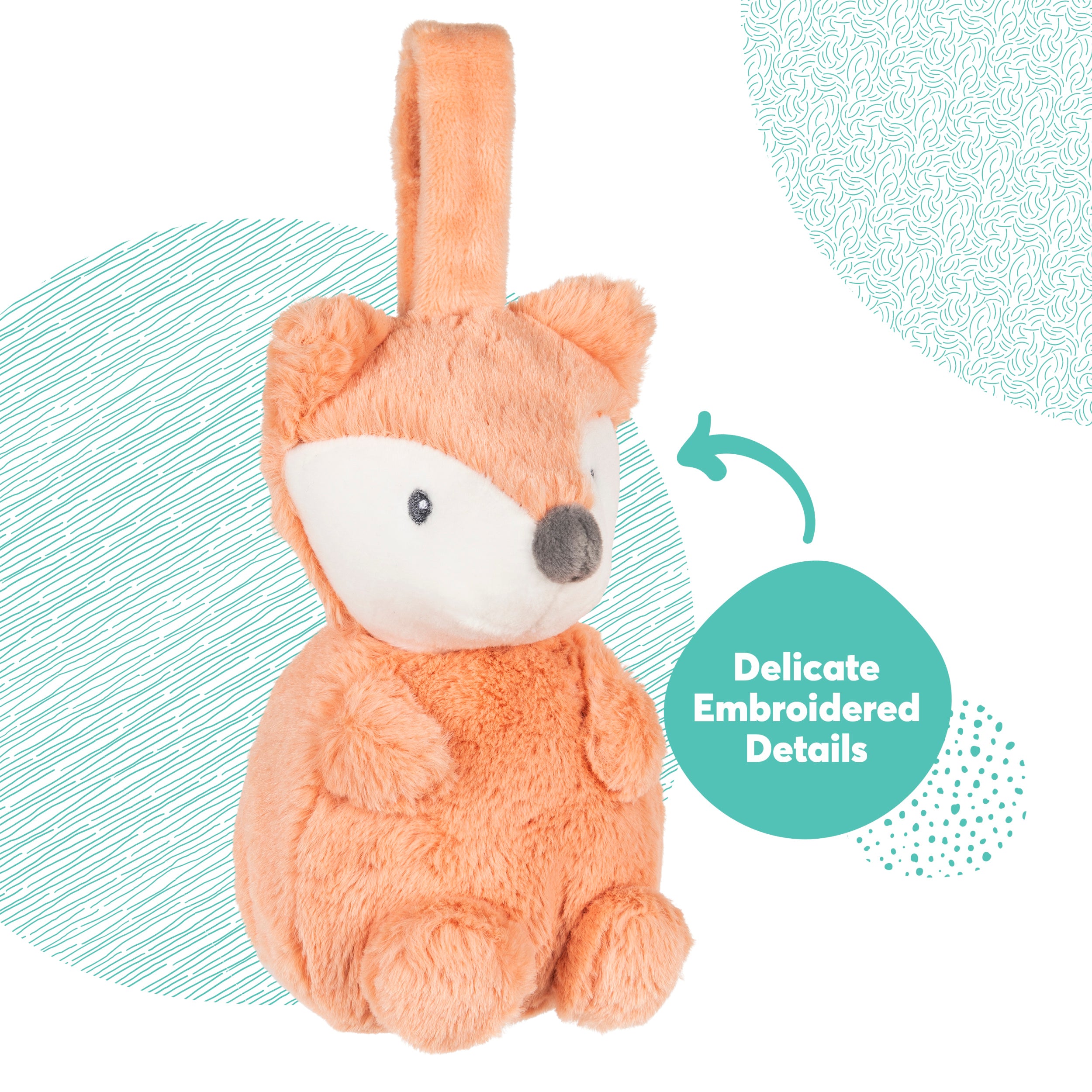 Baby GUND Lil’ Luvs Tuck-Away Lovey, Emory Fox, Ultra Soft Animal Plush Toy with Built-In Baby Blanket for Babies and Newborns