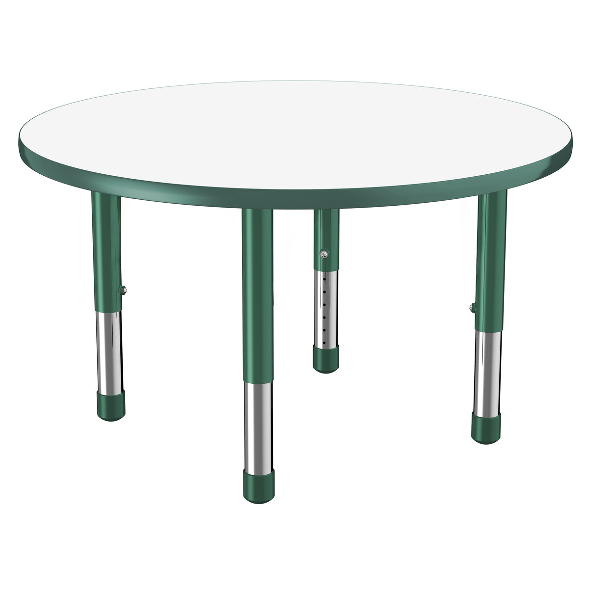 36" Round Dry-Erase Activity Table with Adjustable Chunky Legs - Whiteboard/Green