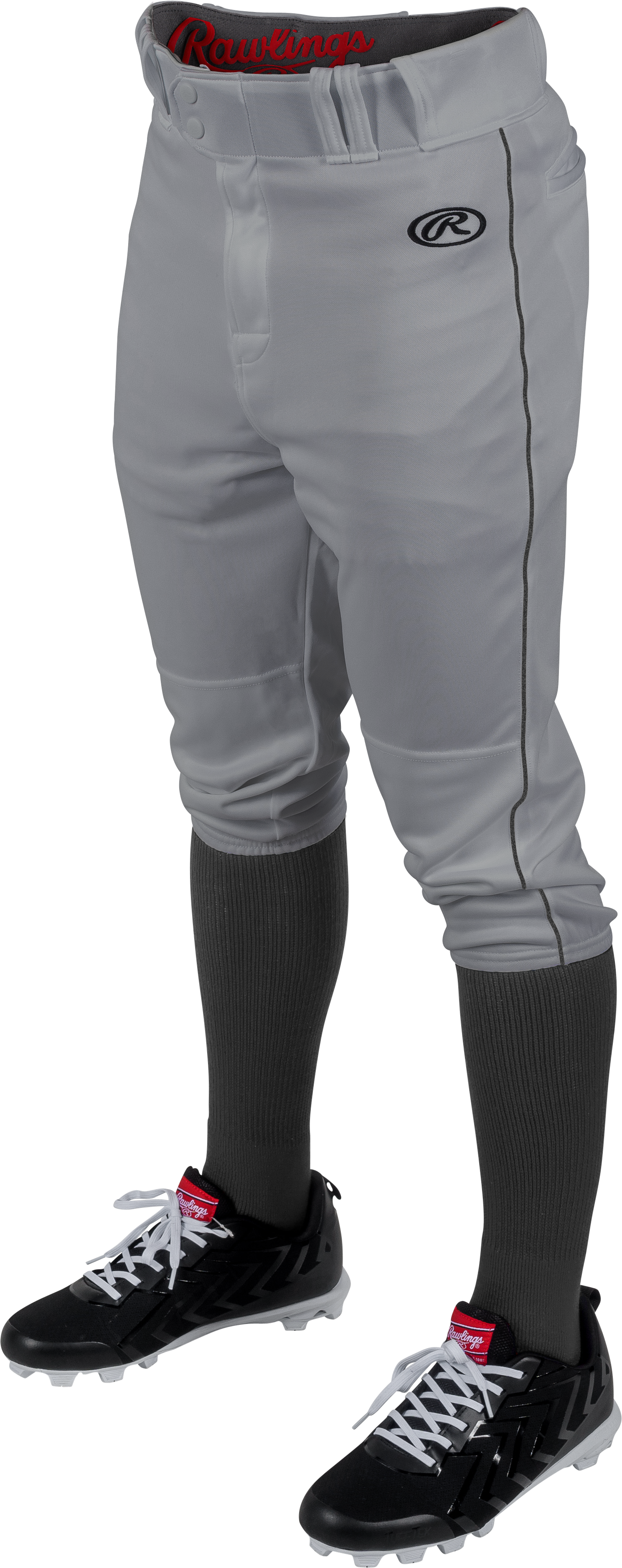 Rawlings Youth Launch Piped Knicker Pant - Small - Blue Gray/Black