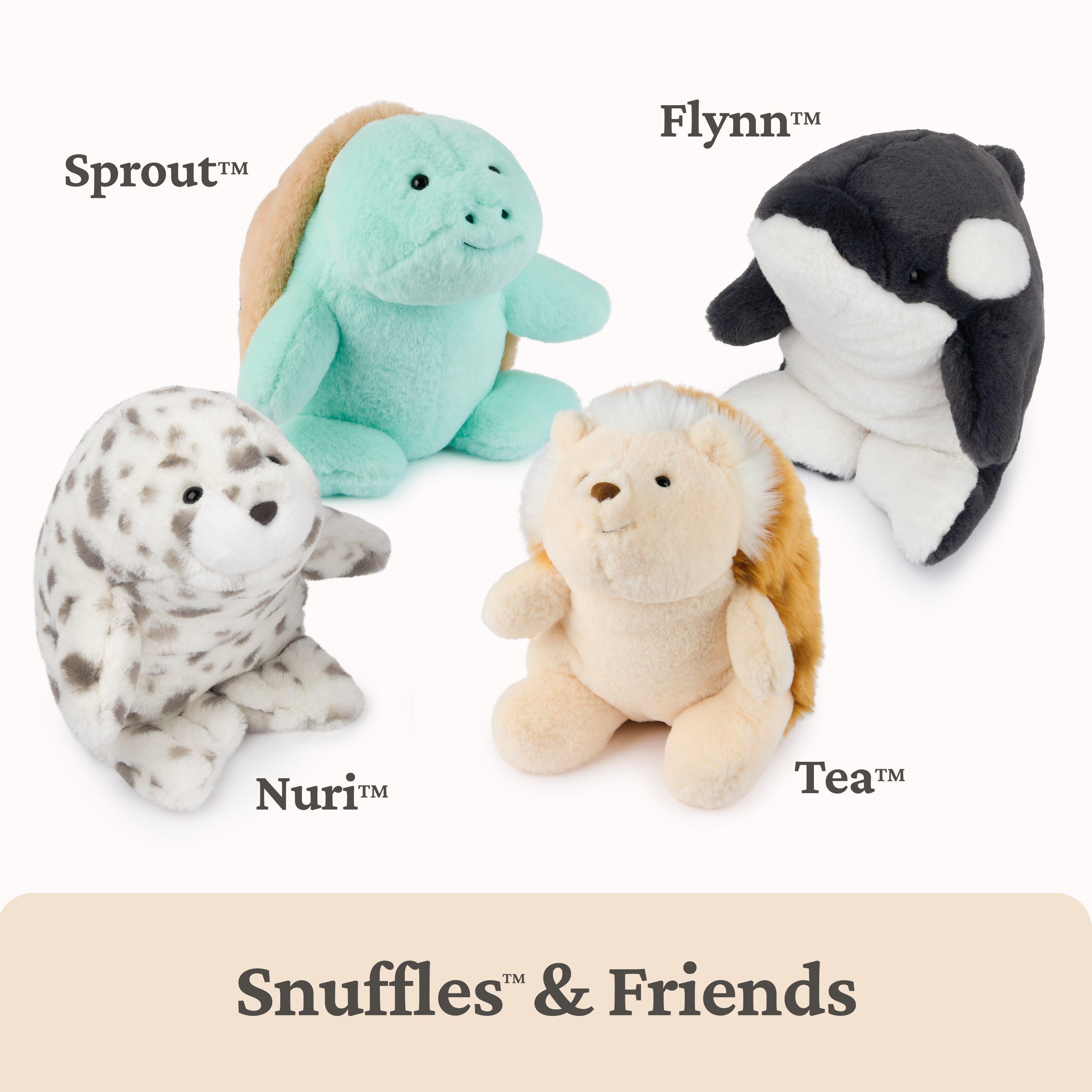 GUND Nuri Leopard Seal Plush, Premium Stuffed Animal for Ages 1 and Up, White/Gray, 10”