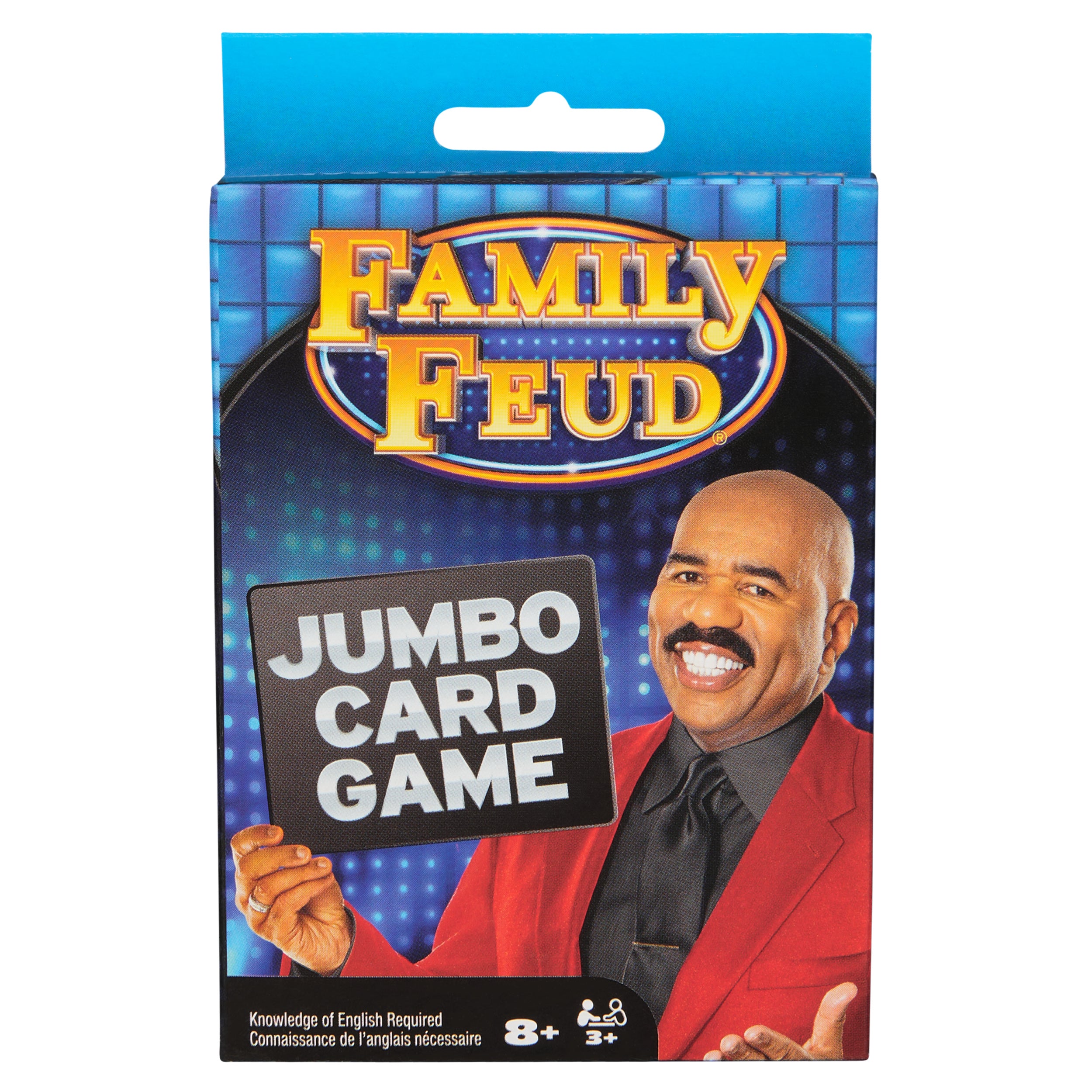 Family Feud Jumbo Card Game, Play as Steve Harvey, Family Feud Game for Hilarious Family Fun, Kids Games, Family Games for Game Night, Ages 8+