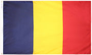 Chad Flag 5x8 ft. Nylon SolarGuard Nyl-Glo 100% Made in USA to Official United Nations Design Specifications.