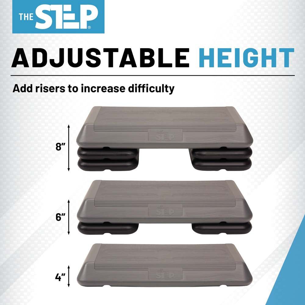 The Circuit Step w/ (4 Risers) - Grey /Black