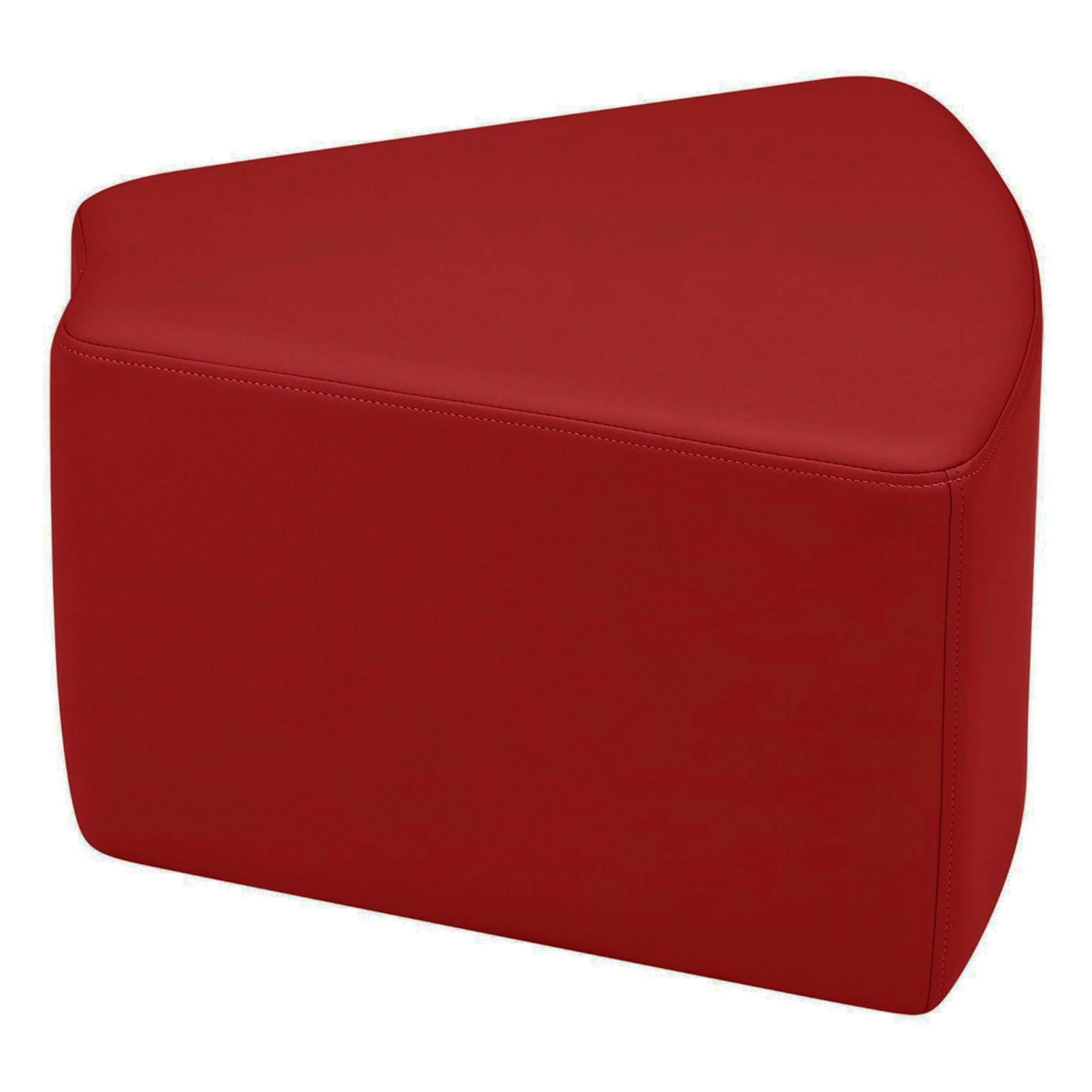 Pro Series Upholstered Wedge Ottoman 12" Height - Crimson