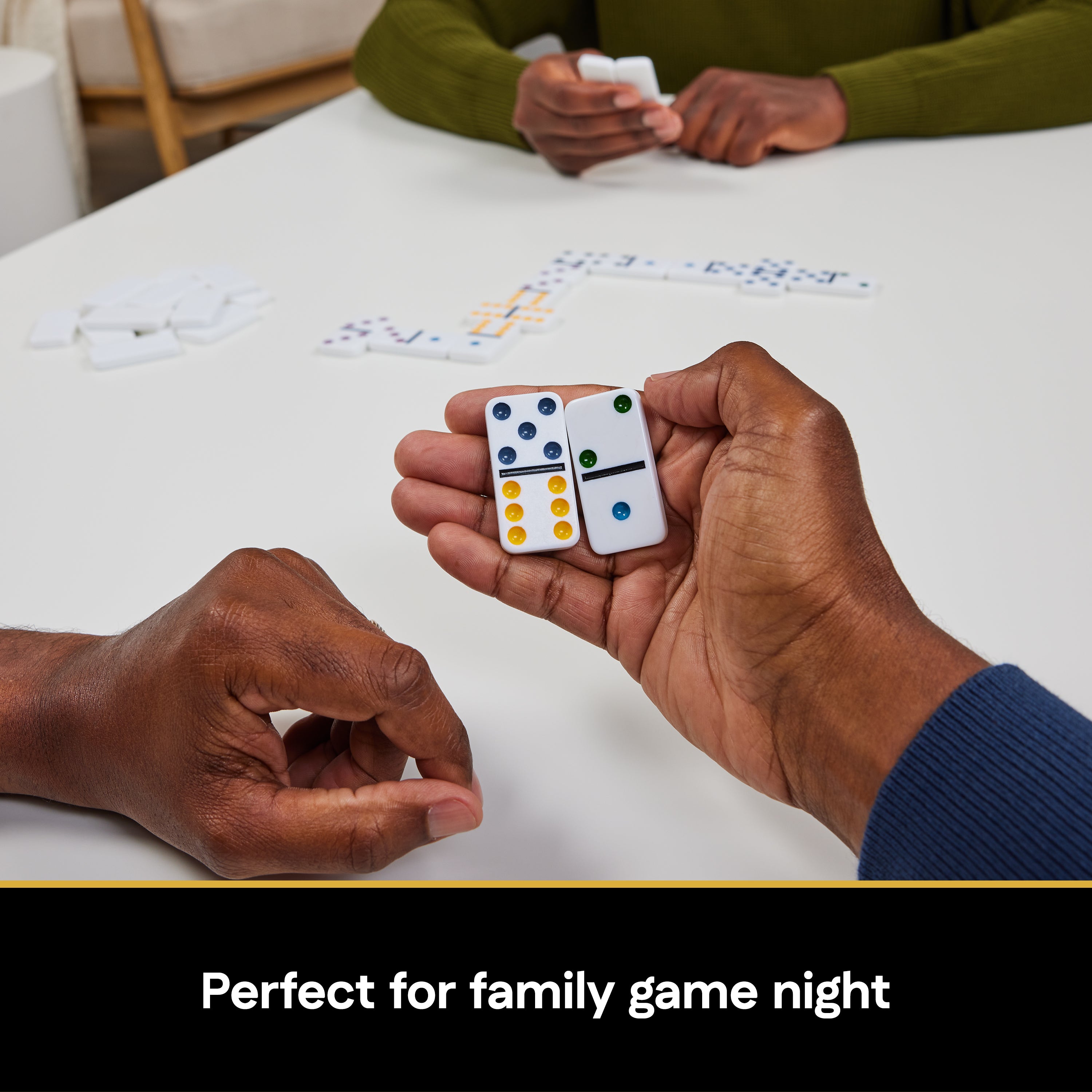 Spin Master Games, Cardinal Classics, Double Six Dominoes Set in Storage Tin, for Families and Kids Ages 8 and up