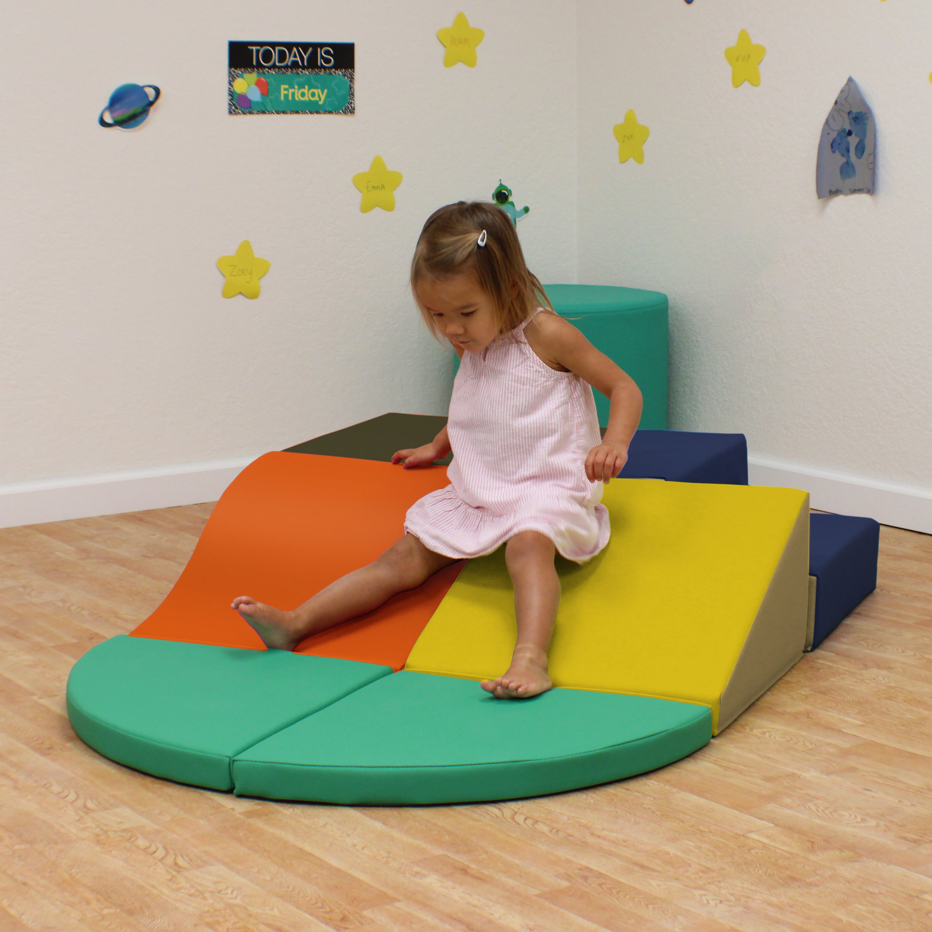 SoftScape Toddler Playtime All Around Climber - Navy/Orange