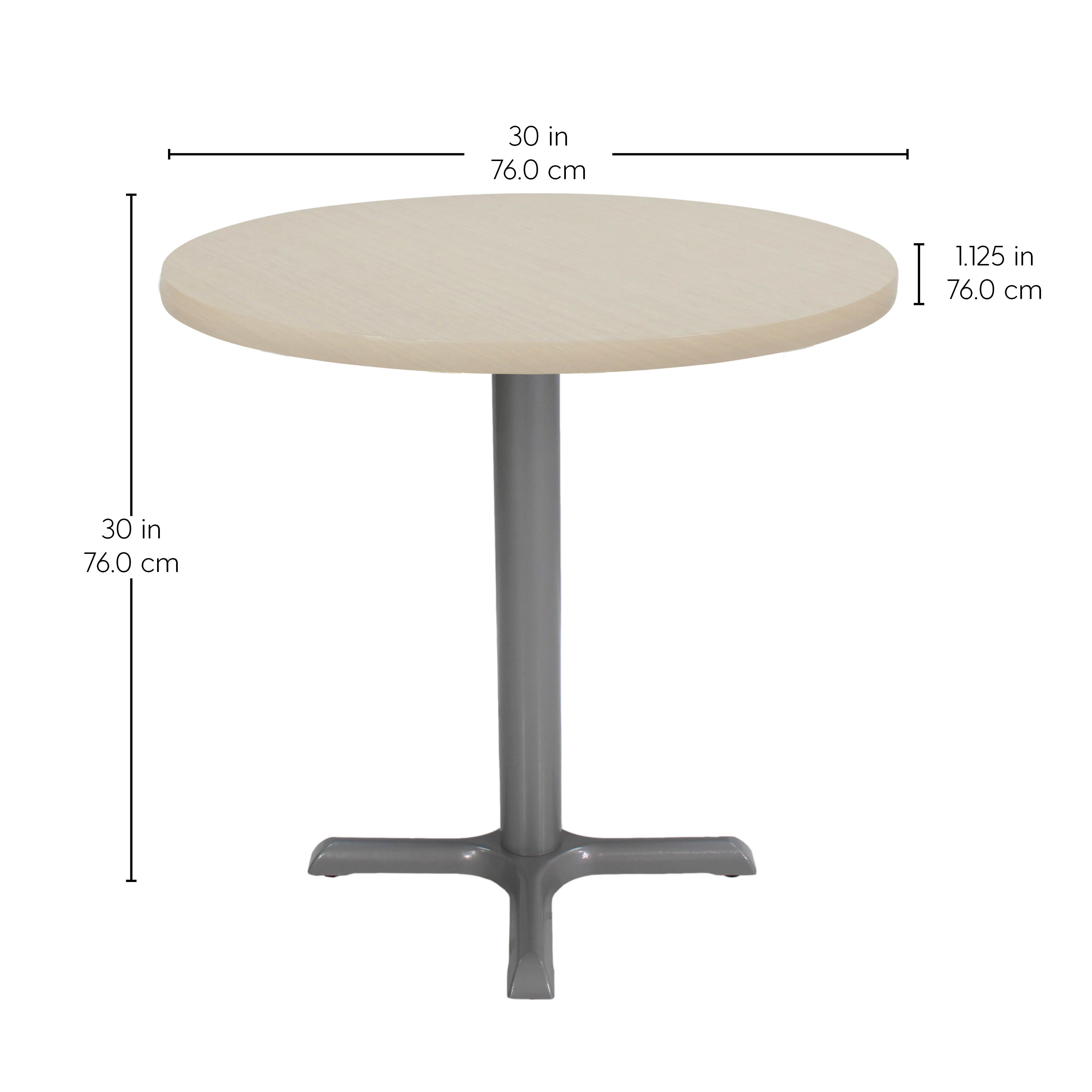 30" Round Cafe Bistro Table - Asian Sand/Silver