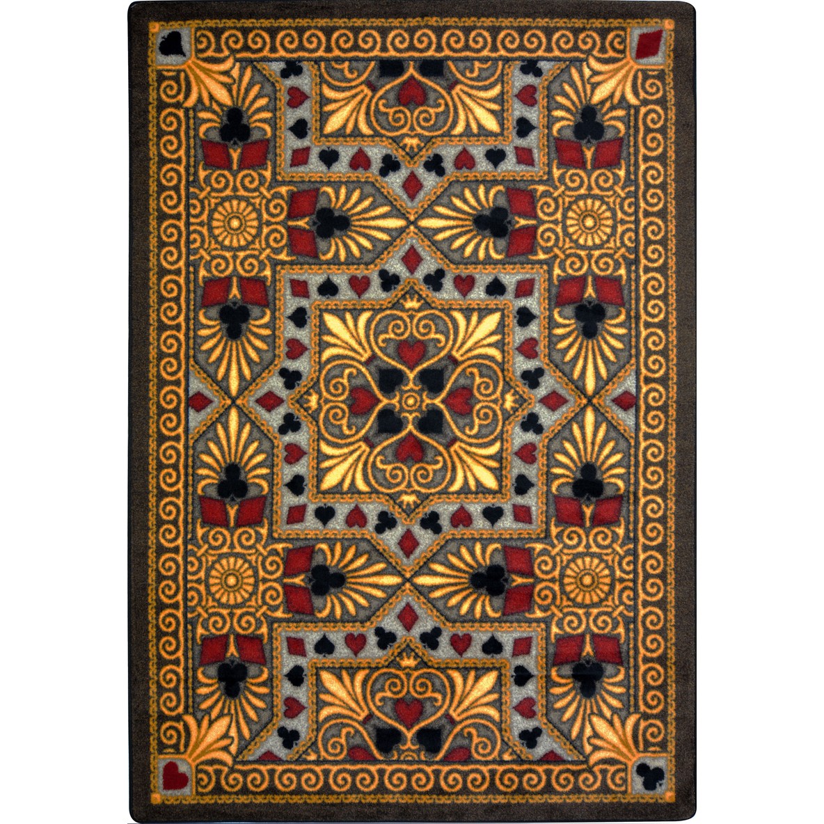 Jackpot 5'4" x 7'8" area rug in color Beige