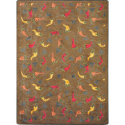 Jalapeno Fiesta 7'8" x 10'9" area rug in color Chocolate