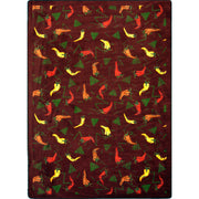 Jalapeno Fiesta 7'8" x 10'9" area rug in color Garnet