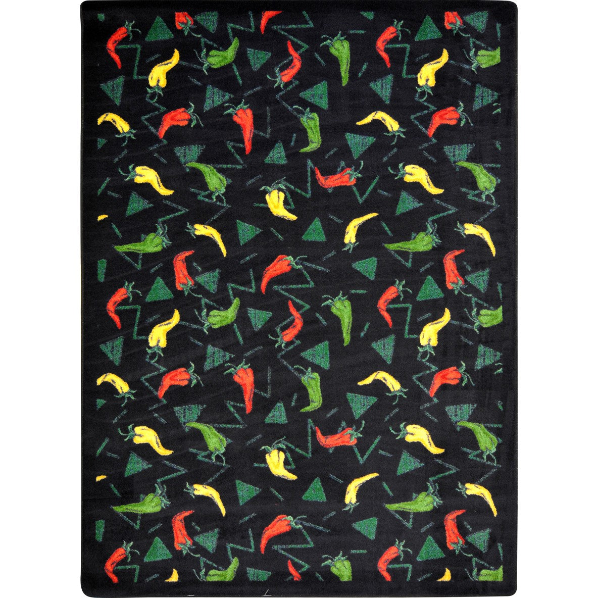 Jalapeno Fiesta 10'9" x 13'2" area rug in color Onyx