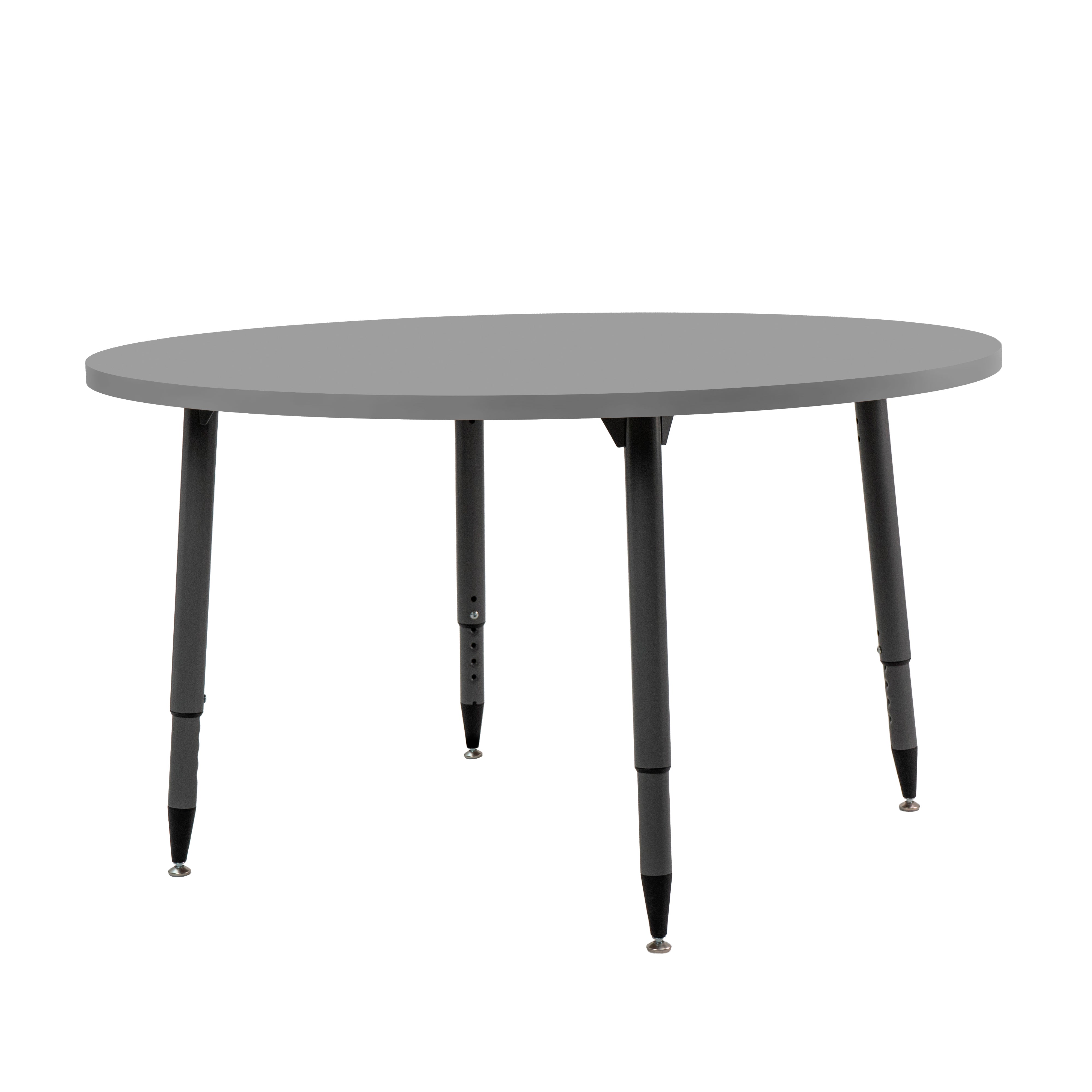 Adapte 48" Round Thermofused Activity Table with Adjustable Tapered Legs - North Sea/North Sea