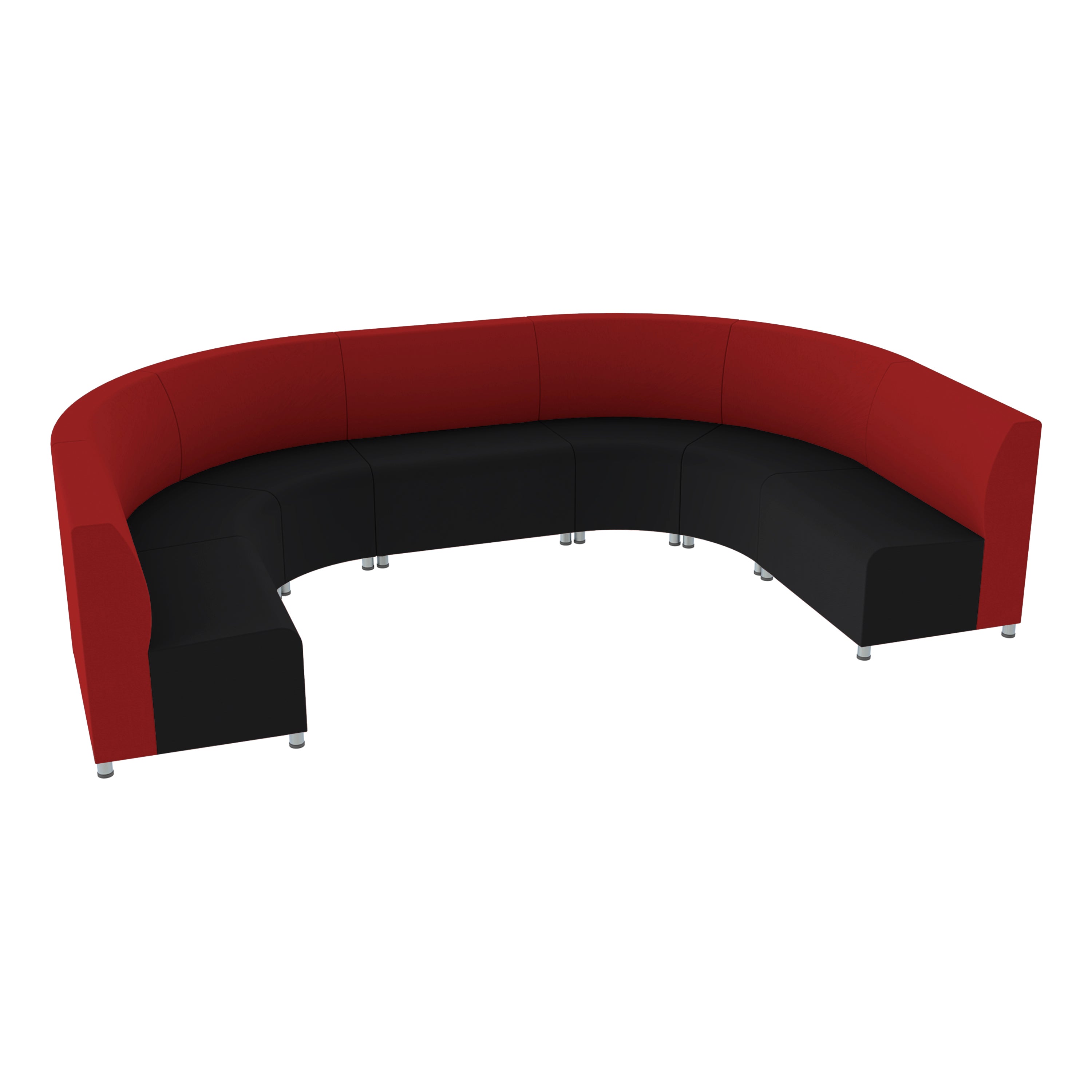 Pro Series Connect Seating, 7-Piece Set - Black/Crimson