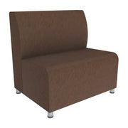 Pro Series Rustic Upholstered Connect Chair - Walnut